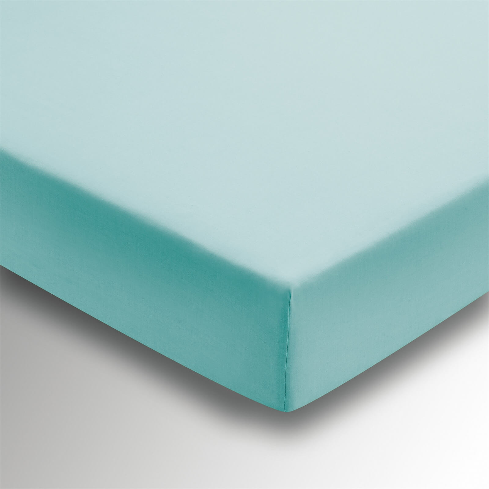 Helena Springfield Plain Dye Fitted Sheet - Double - Aquamarine