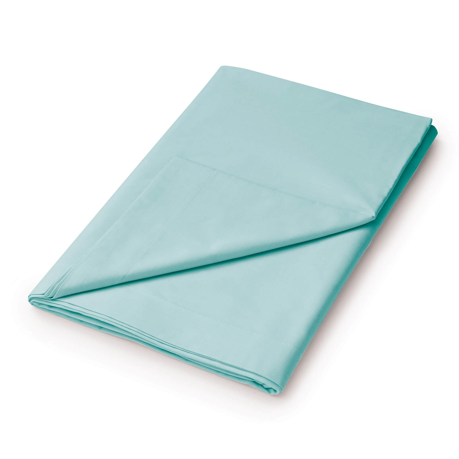 Helena Springfield Plain Dye Flat Sheet - Double - Aquamarine