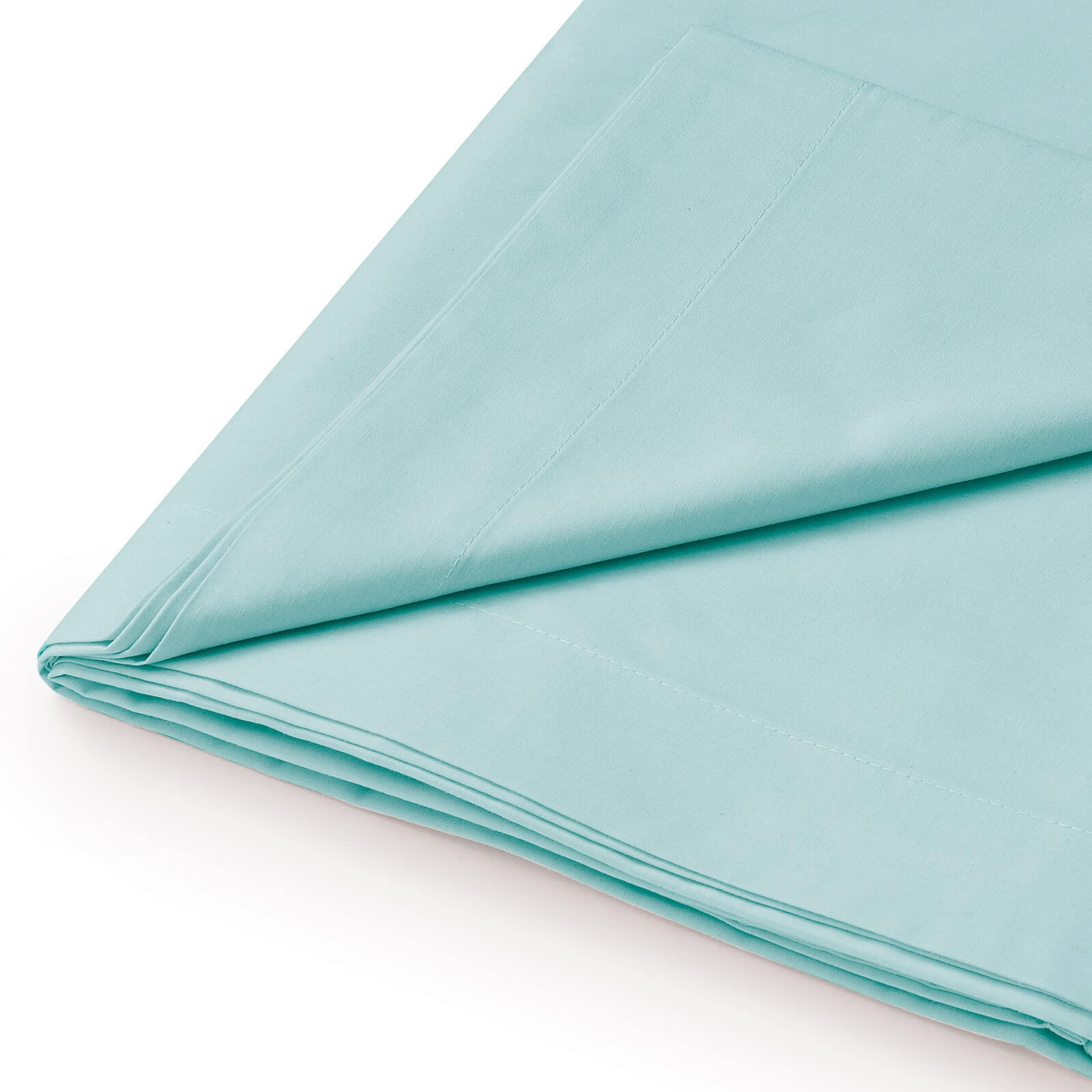 Helena Springfield Plain Dye Flat Sheet - Single - Aquamarine