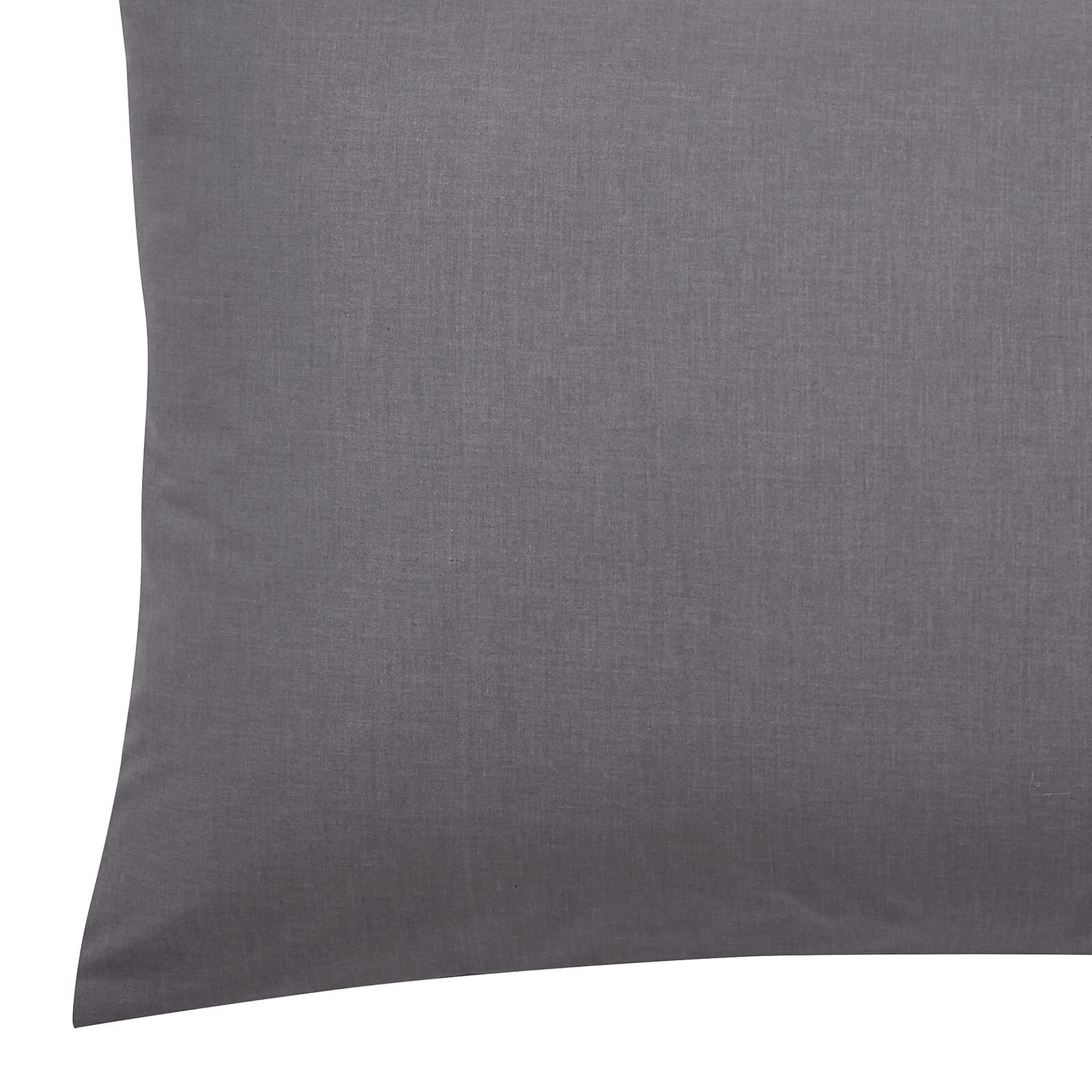Helena Springfield Plain Dye Standard Pillowcase - Charcoal