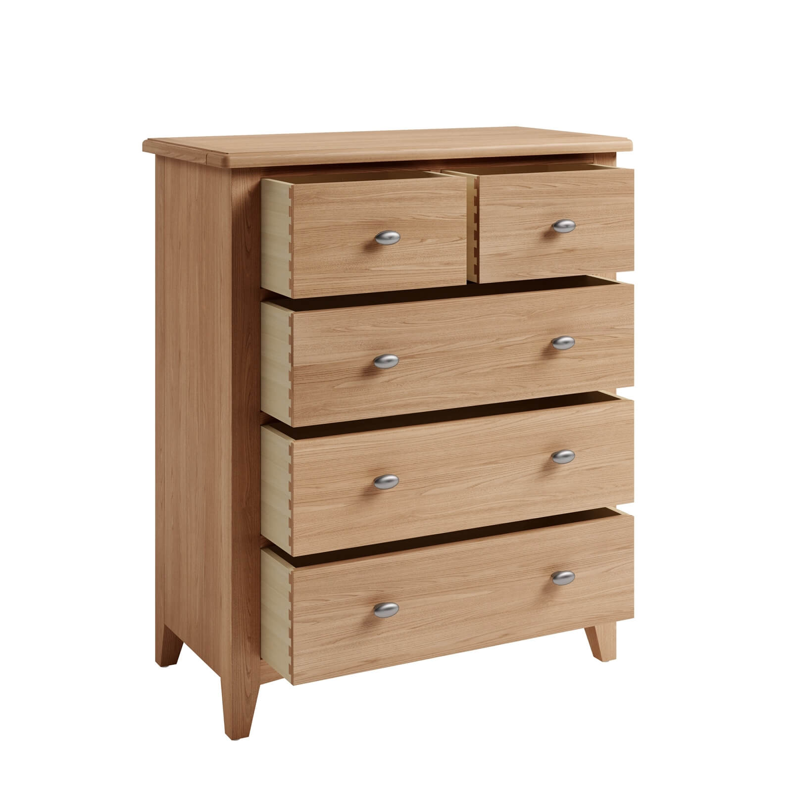 Kea 2 Over 3 Chest of Drawers - Oak
