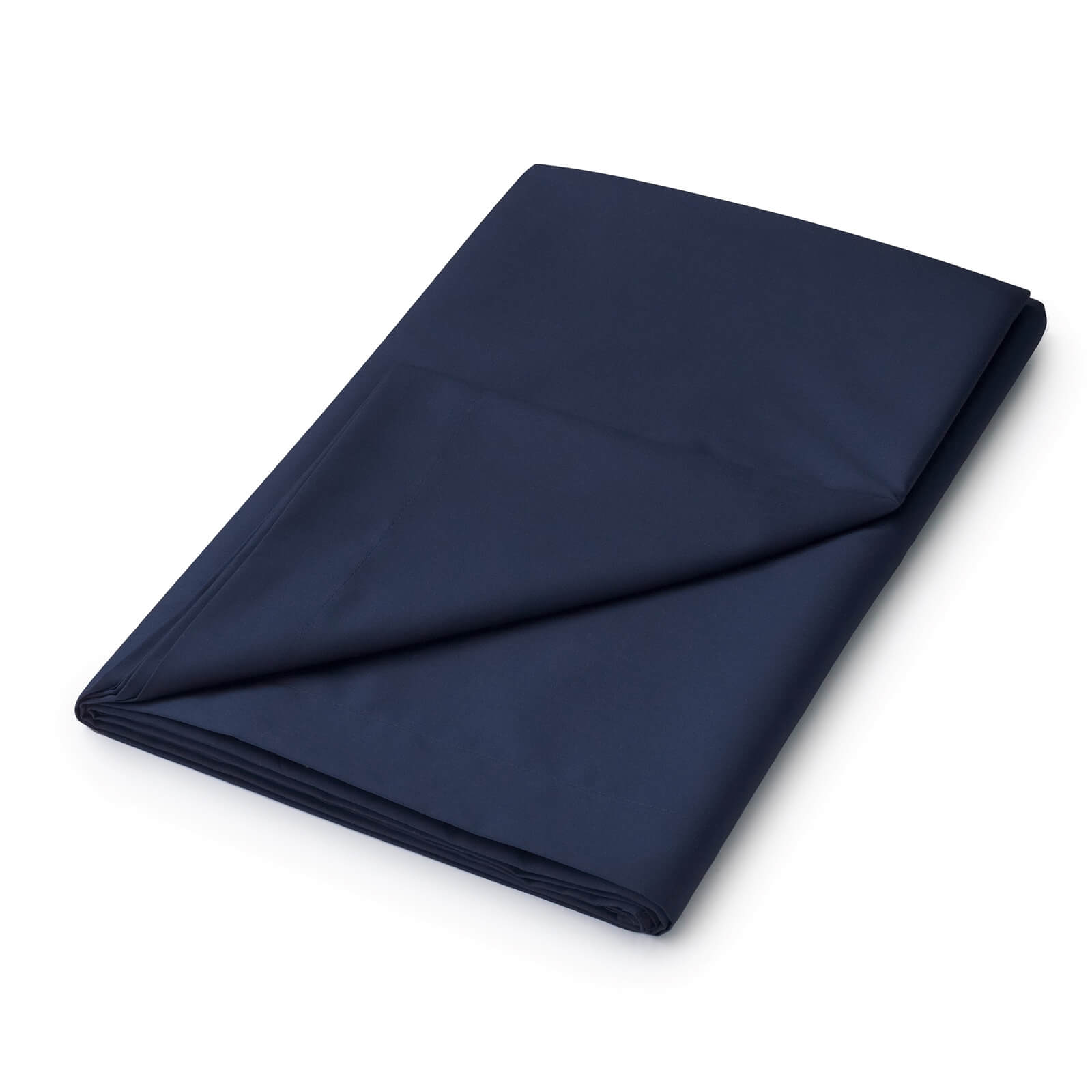 Helena Springfield Plain Dye Flat Sheet - Single - Navy