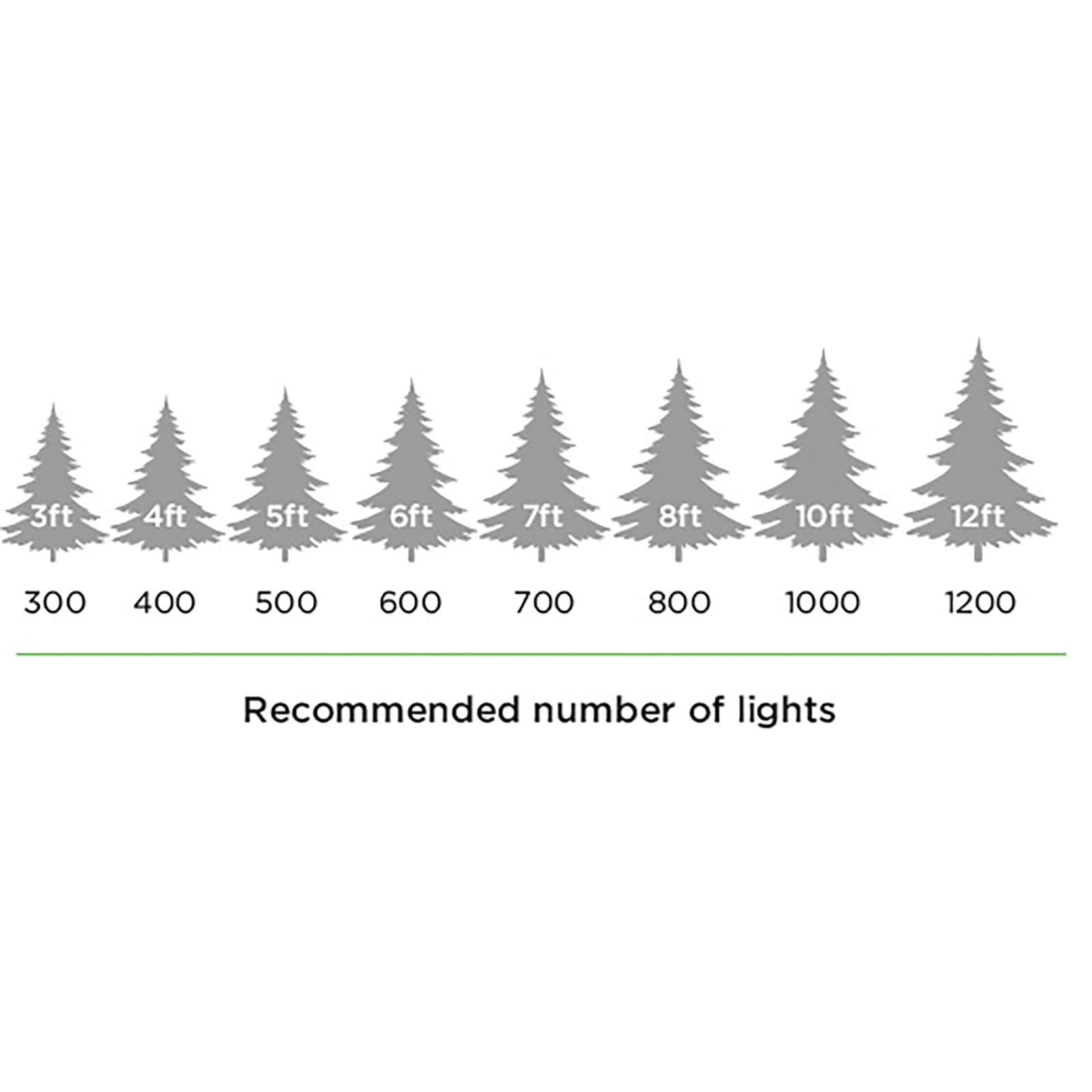 2ft 5 White Flash LED Fibre Optic Tree