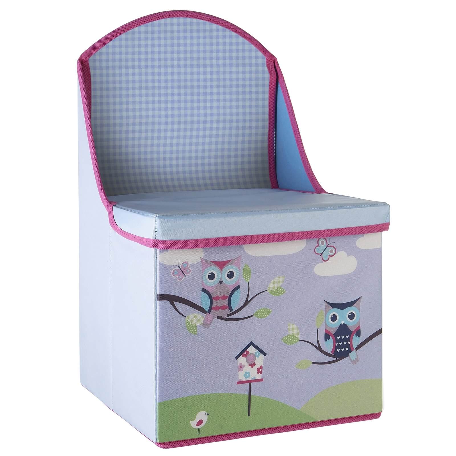 Kids Storage Box Seat Owl Design