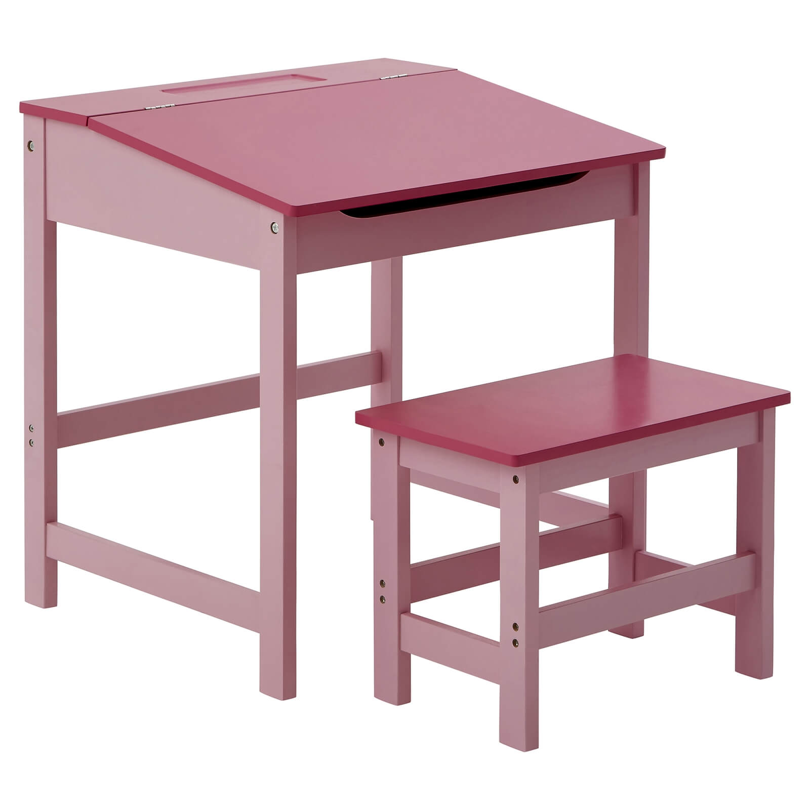 Kids Desk and Stool - Pink