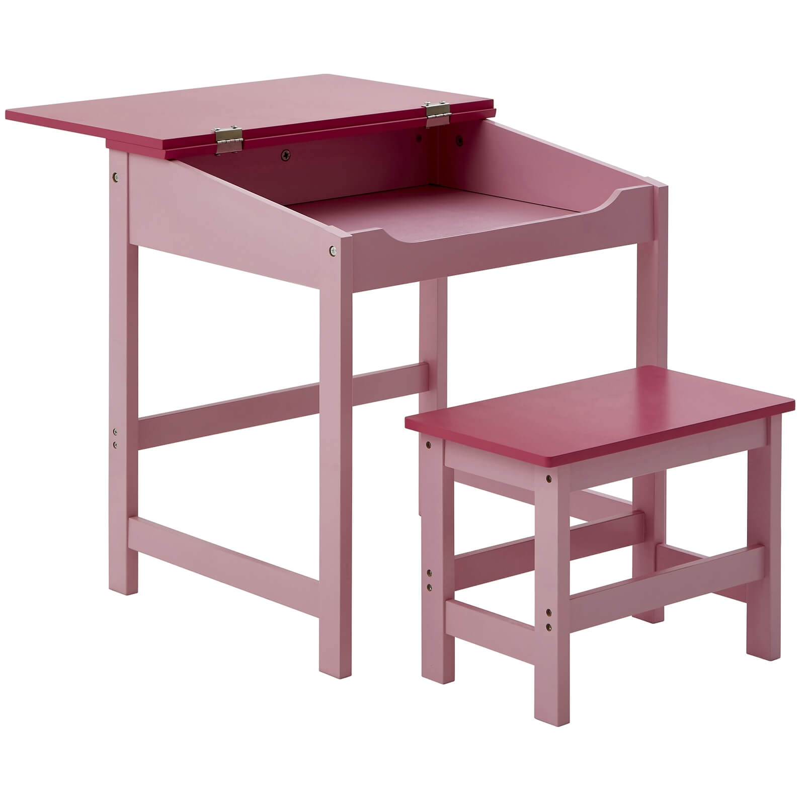 Kids Desk and Stool - Pink