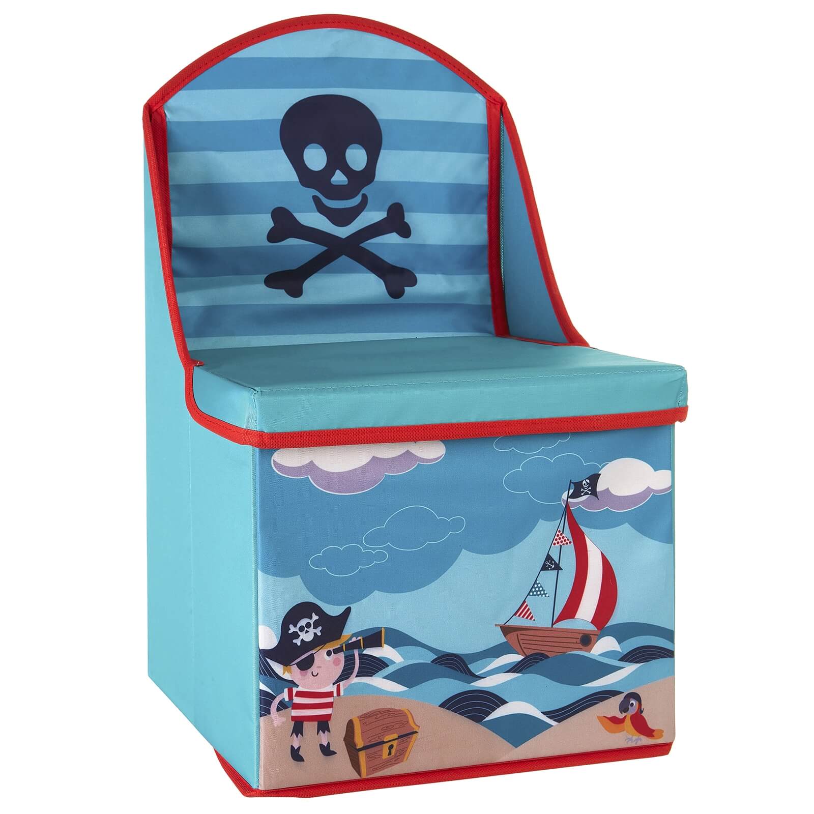Kids Storage Box Seat Pirate Design