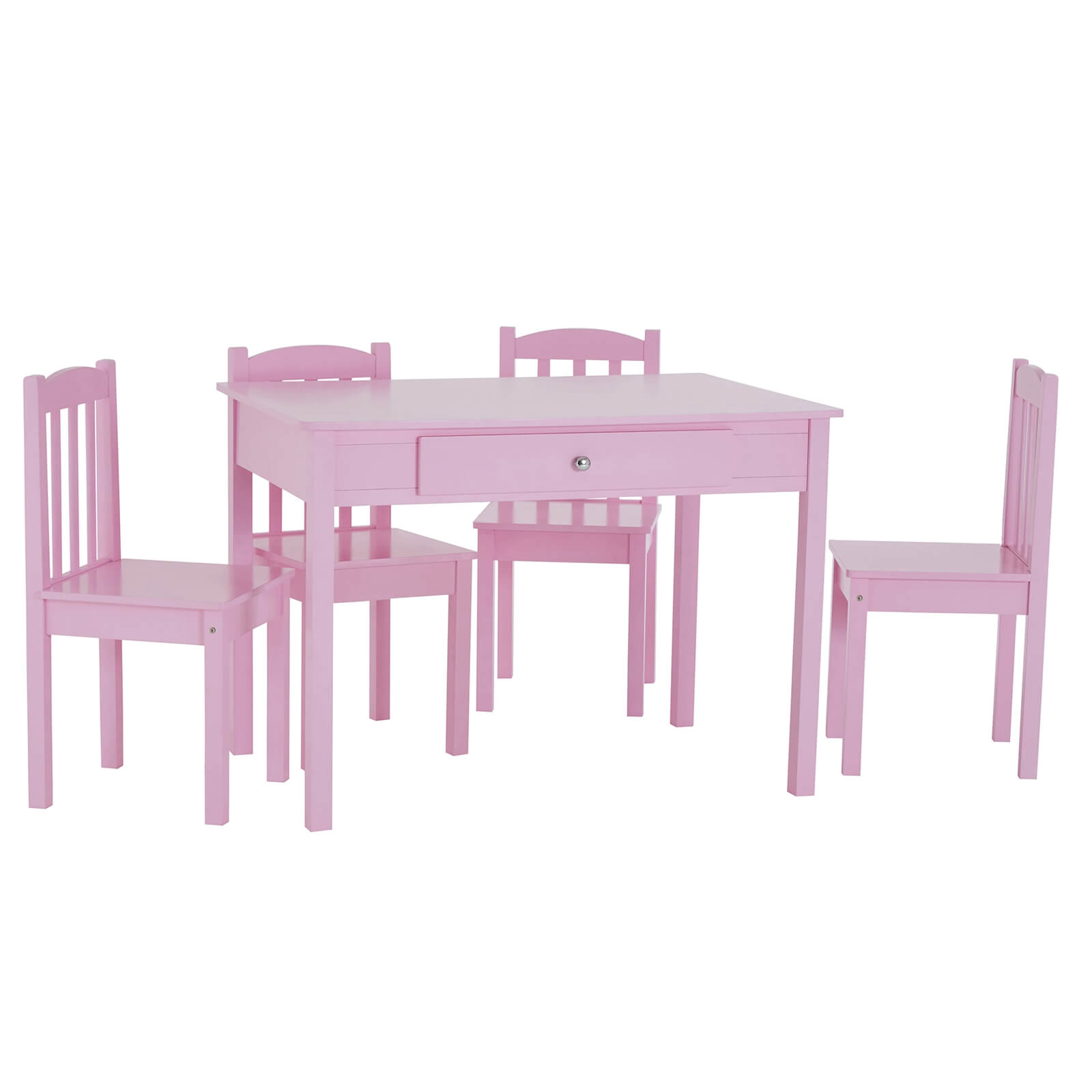 Kids 4 Seater Dining Set - Pink