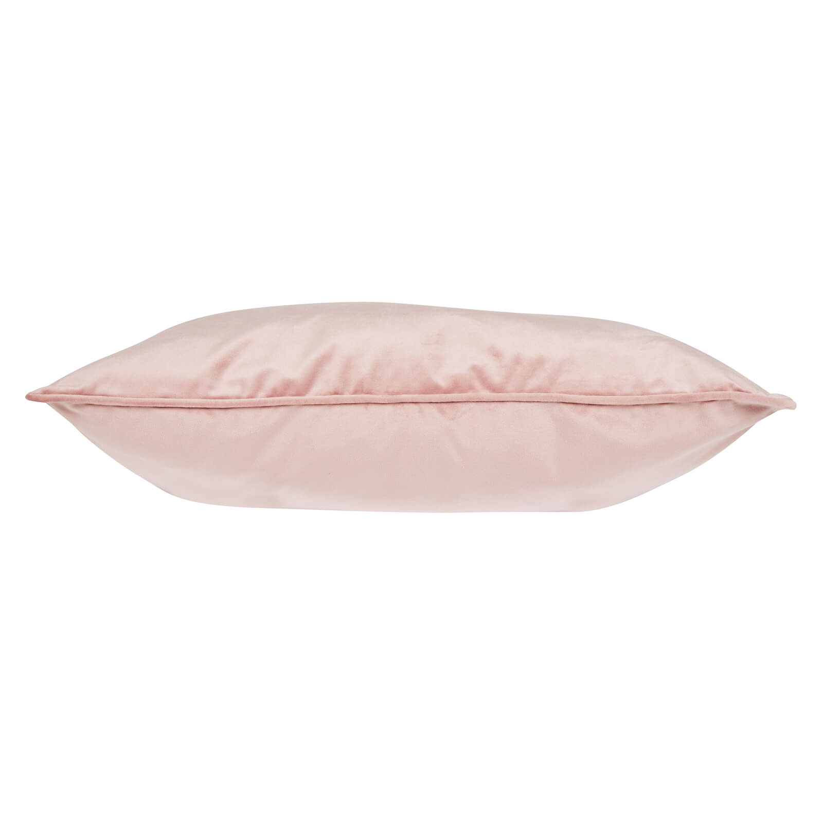 Large Plain Velvet Cushion - Blush - 58x58cm