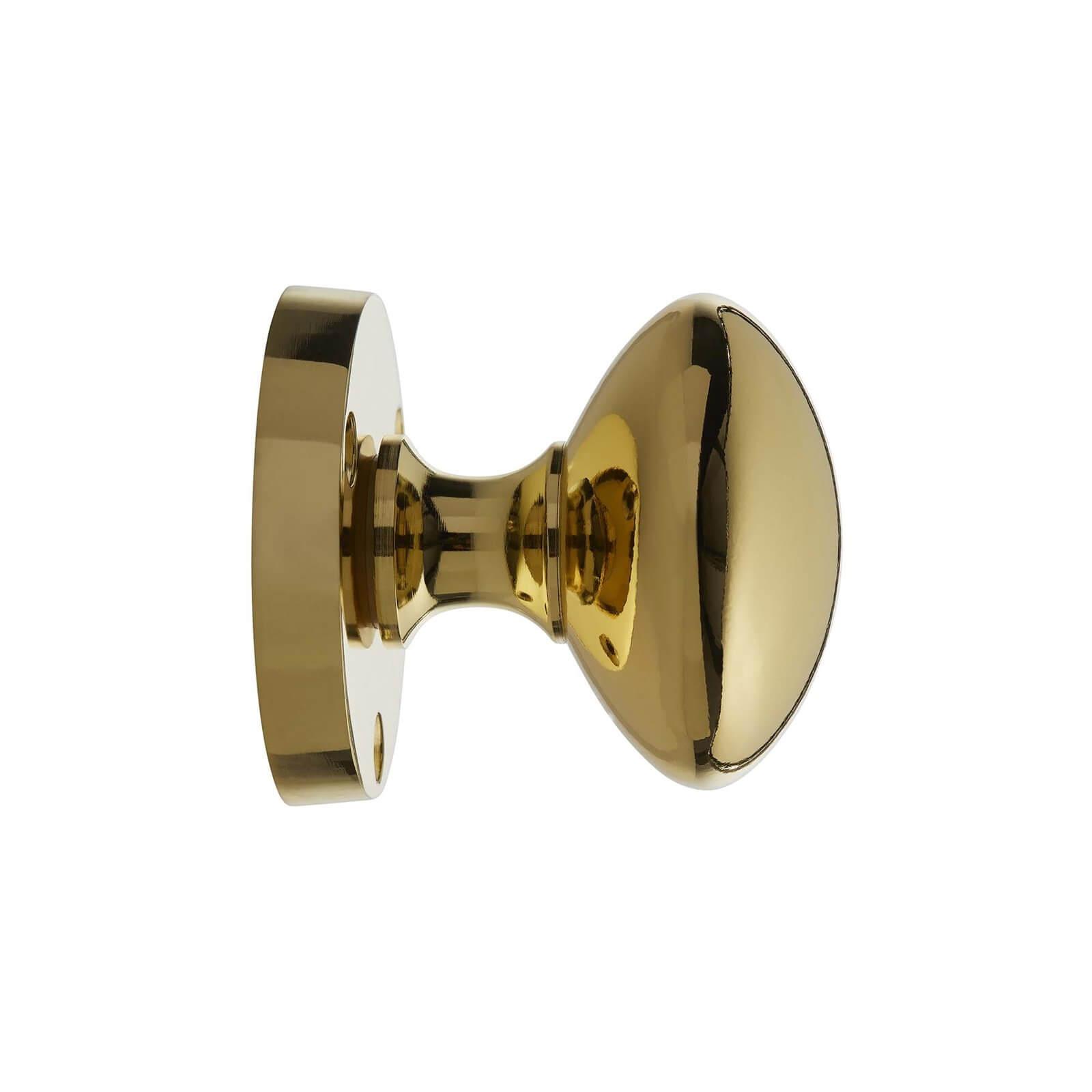 Homebuild Victorian Mortice Knob Set - Polished Brass