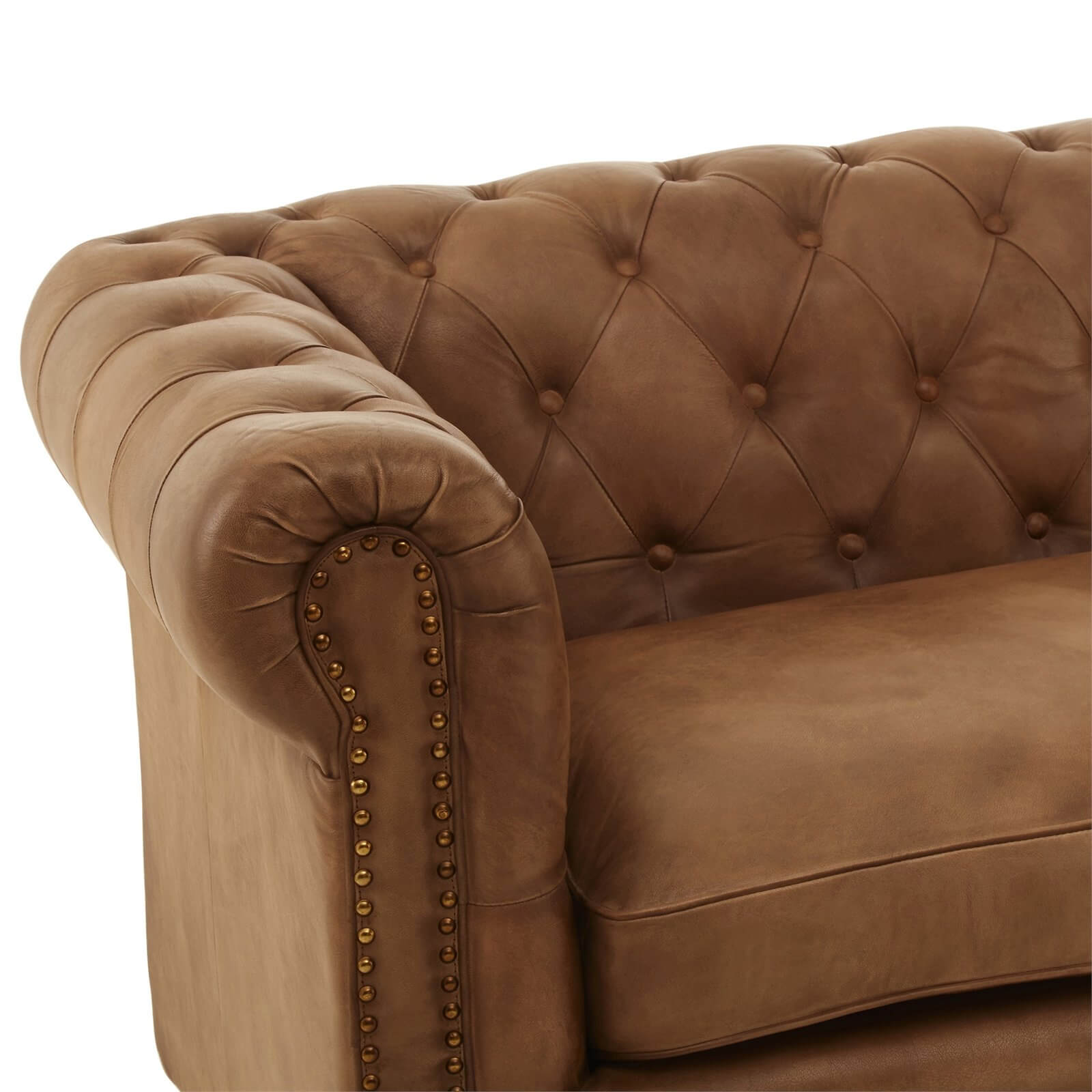 Buffalo 3 Seat Chesterfield - Brown