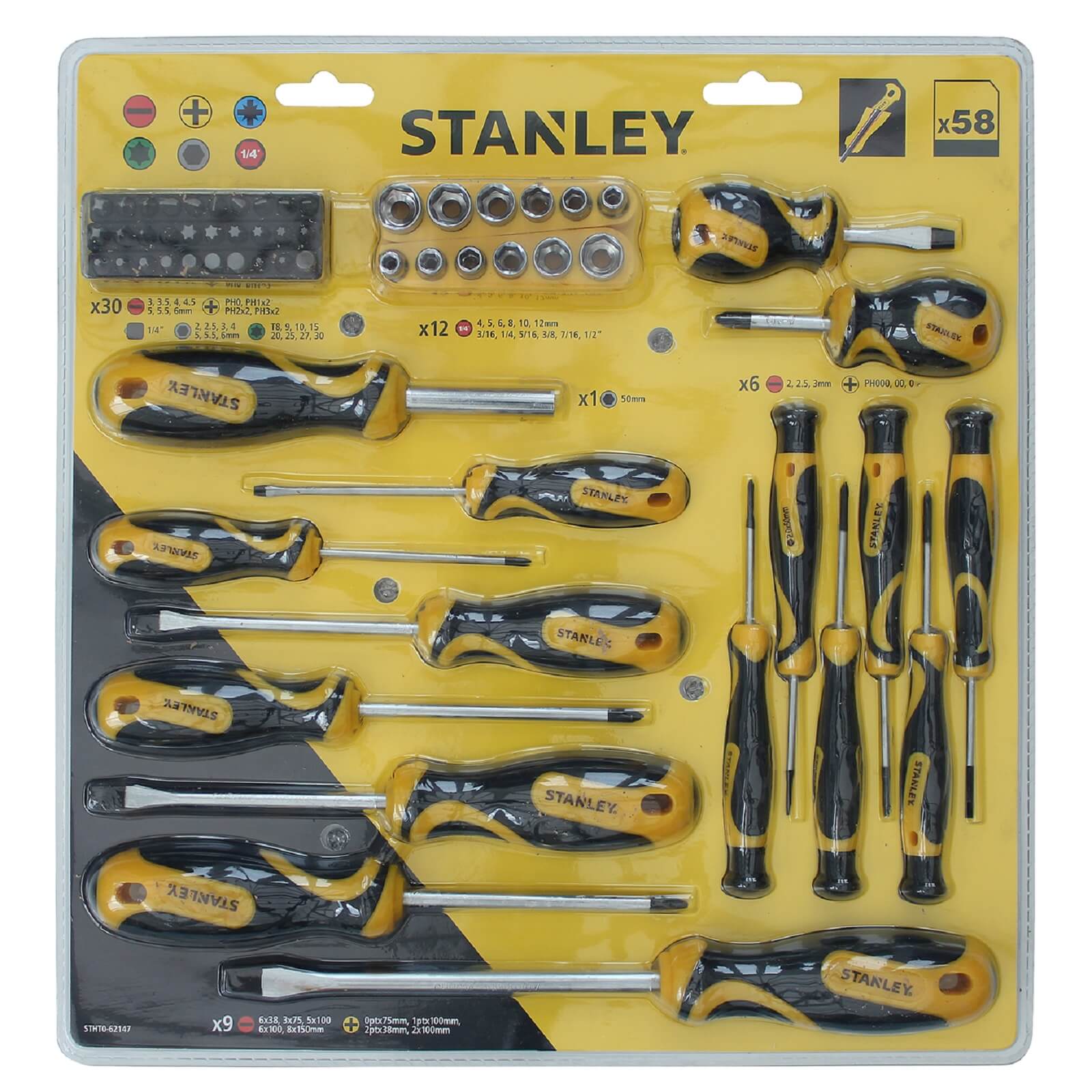 STANLEY STHT0-62147 58pc Screwdriver Set