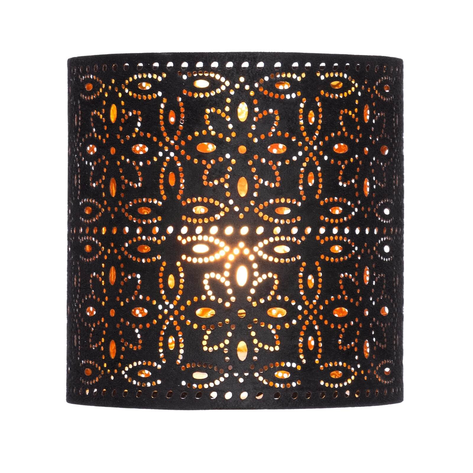 Alexia Lamp Shade - Black with Gold Inner