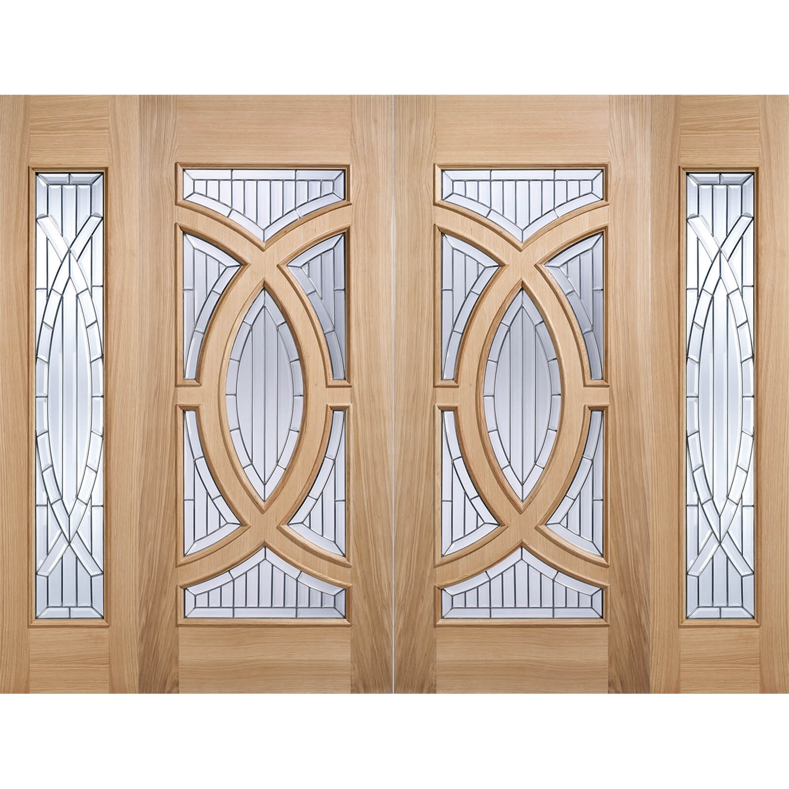 Majestic - Glazed - Oak - Sidelight Exterior Door - 1981 x 457 x 44mm