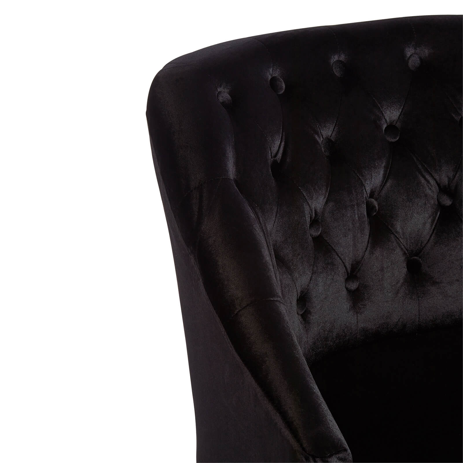 Darwin Velvet Chair - Black