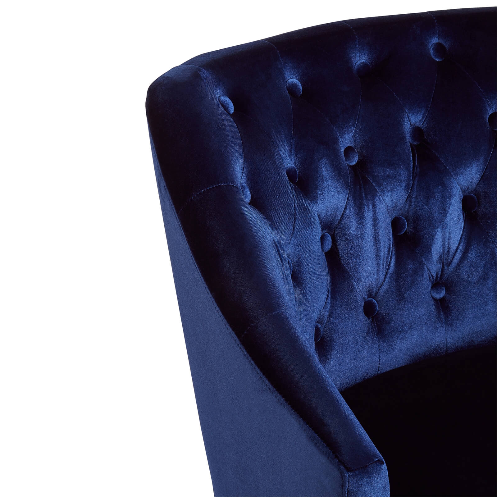 Darwin Velvet Chair - Blue