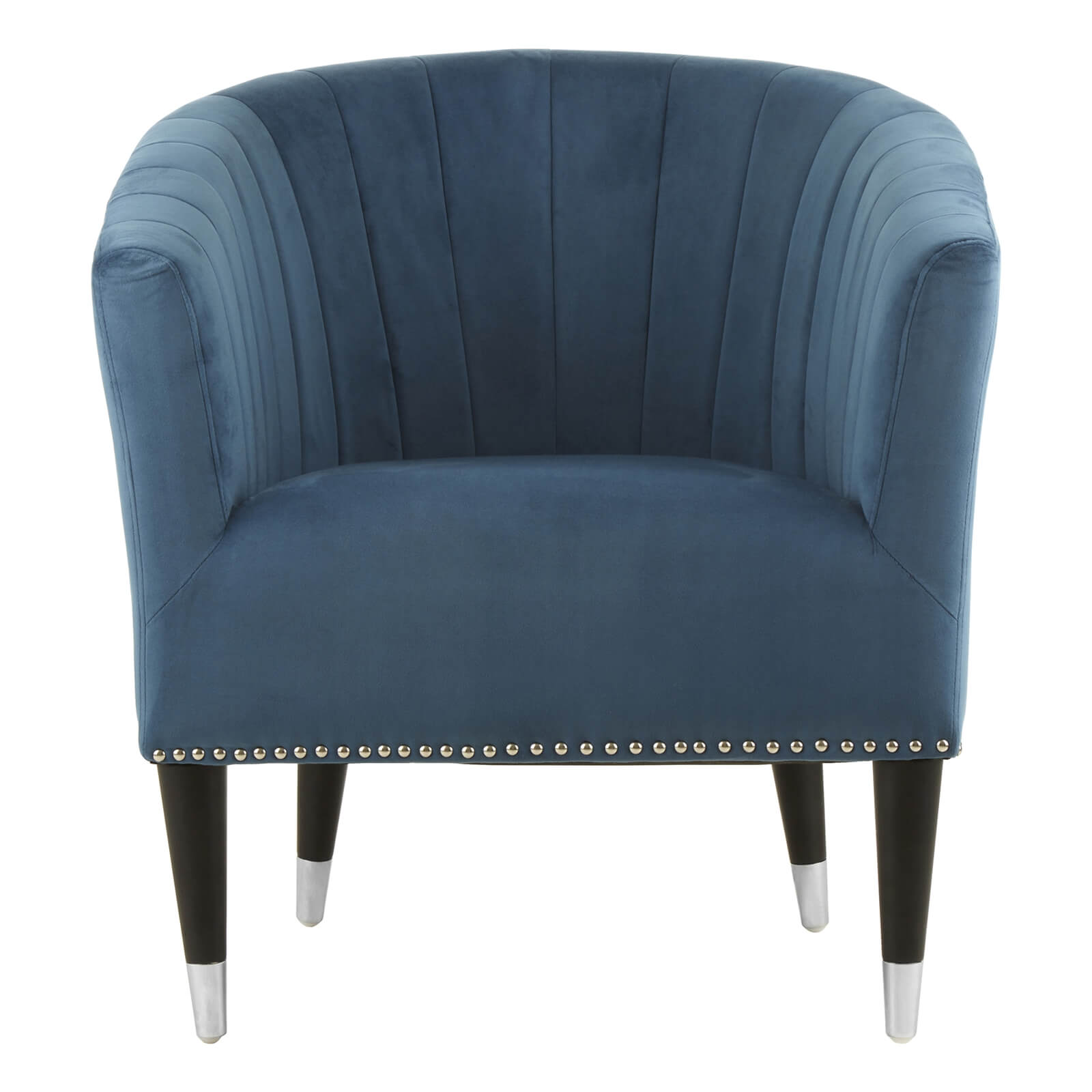 Doucet Velvet Chair - Blue