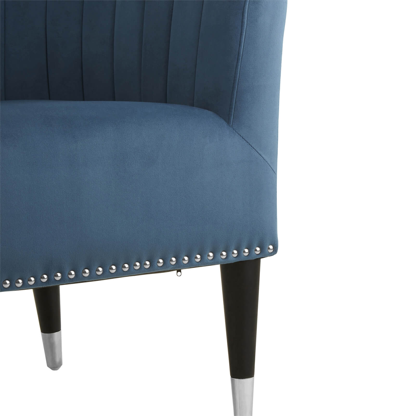 Doucet Velvet Chair - Blue