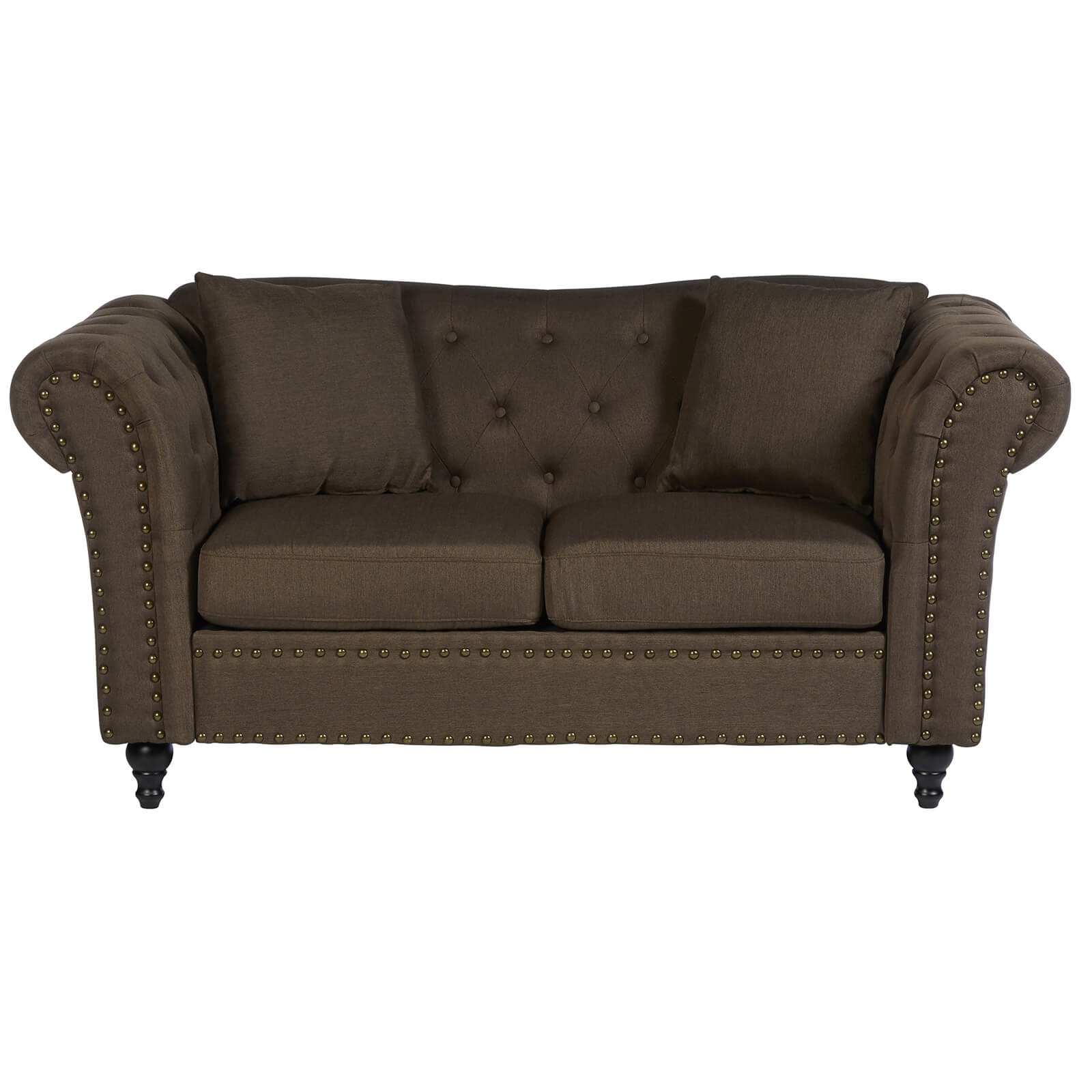Fable 2 Seat Chesterfield Sofa - Natural