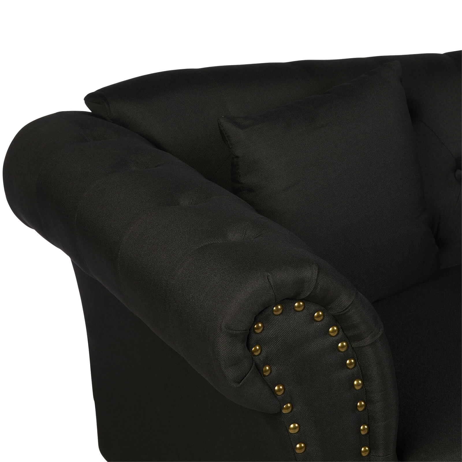 Fable 3 Seat Chesterfield Sofa - Black
