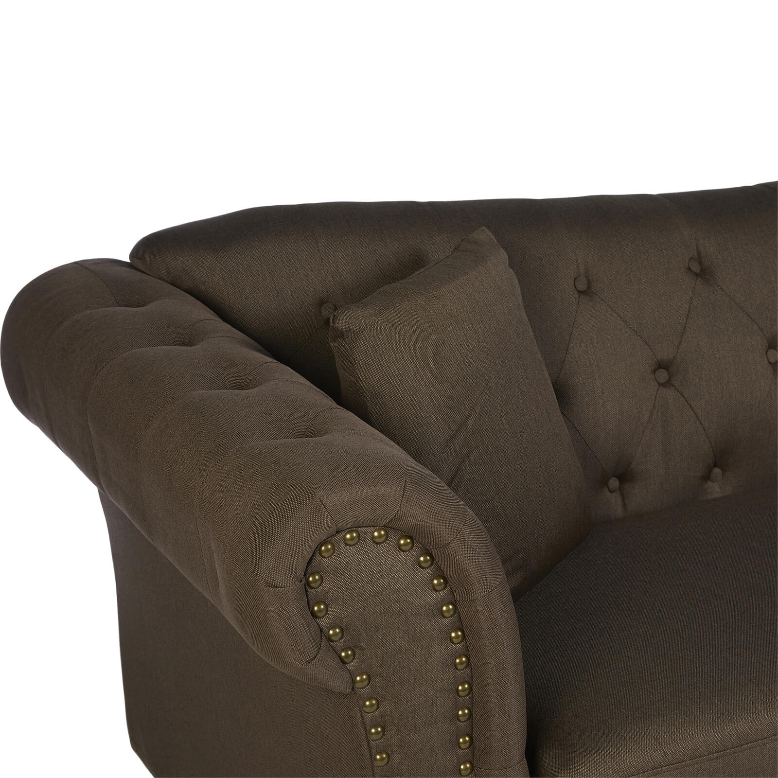 Fable 3 Seat Chesterfield Sofa - Natural