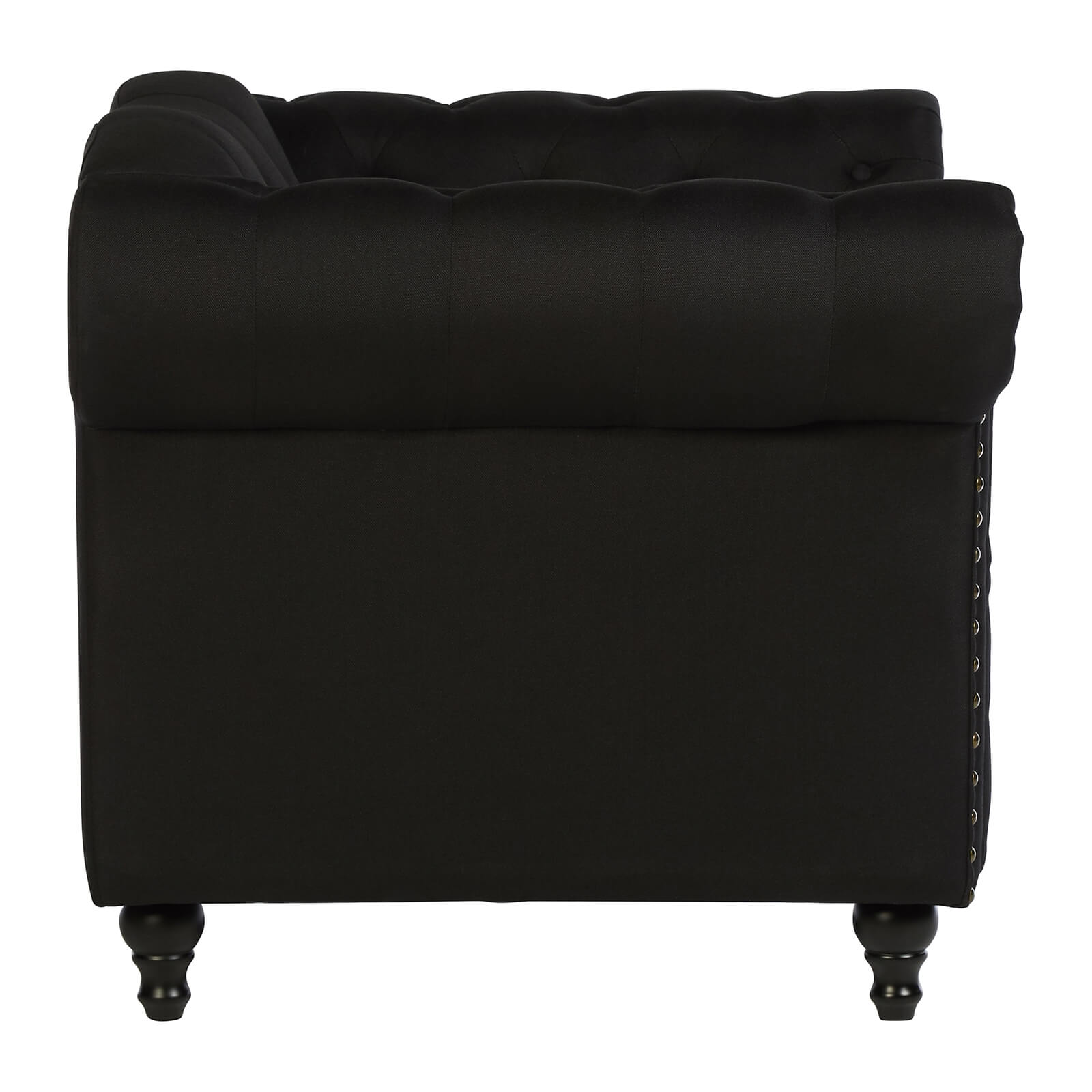 Fable Chesterfield Armchair - Black
