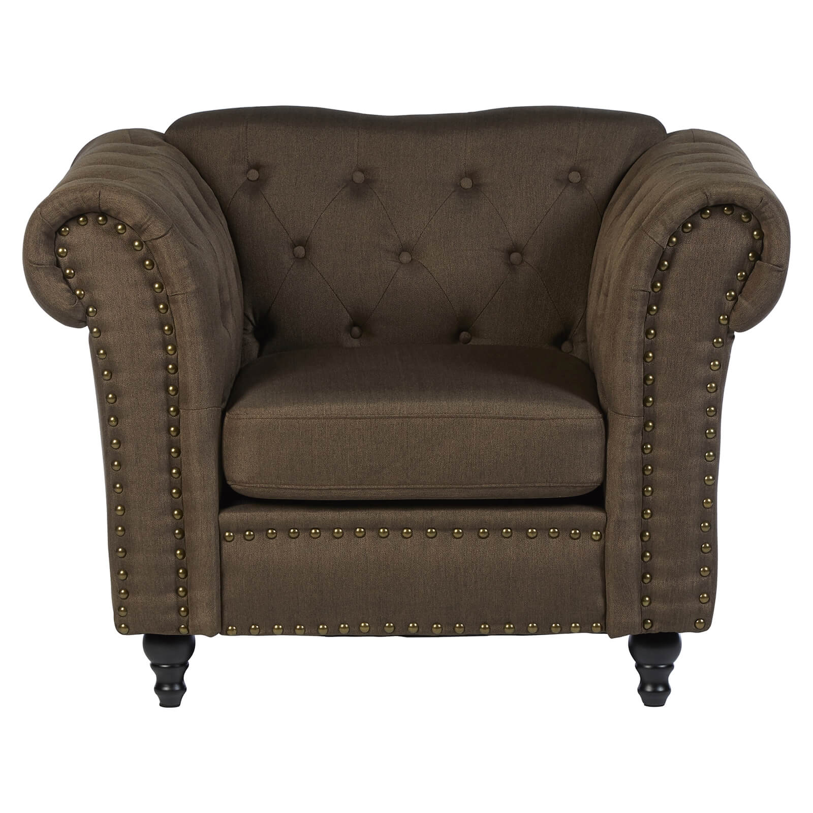 Fable Chesterfield Armchair - Natural