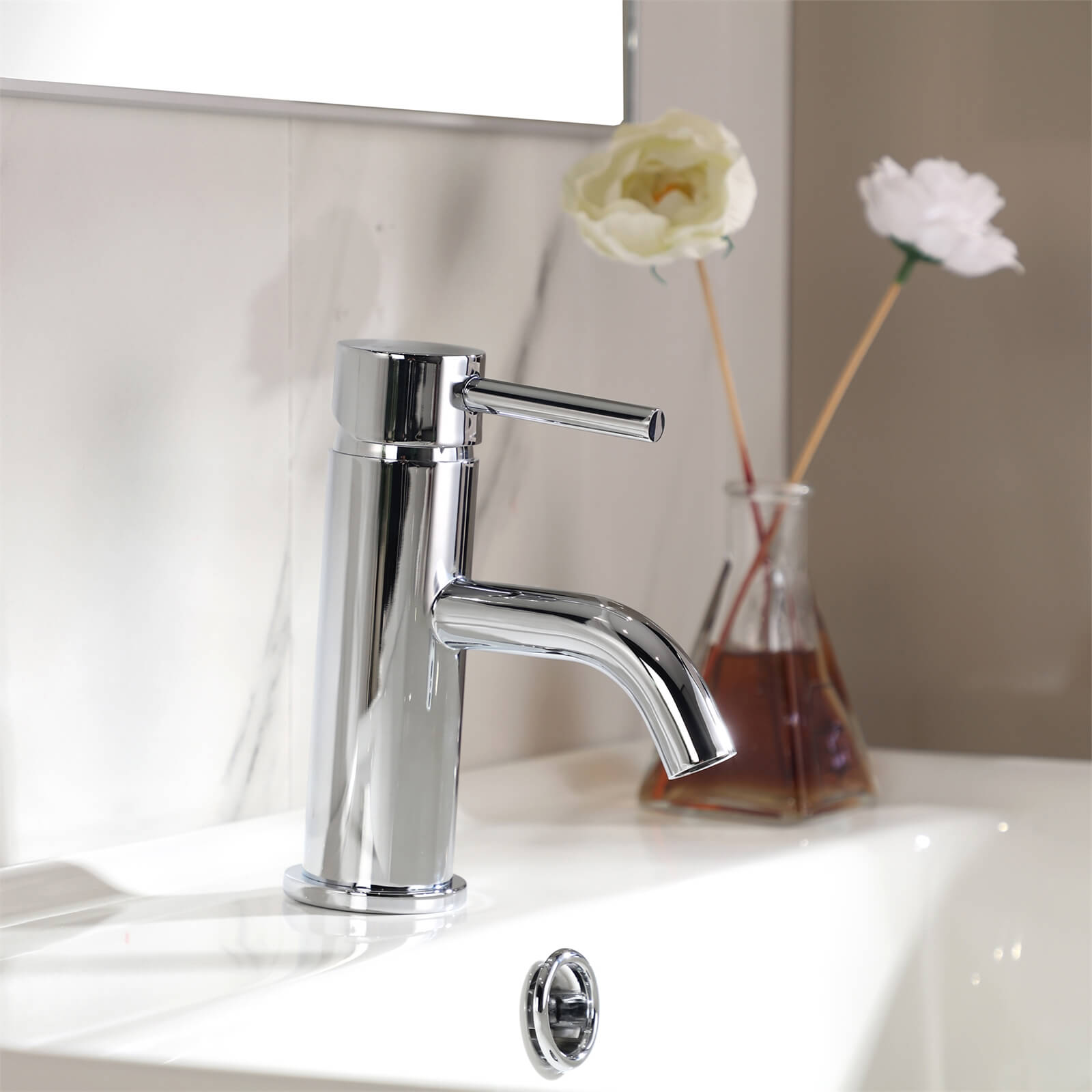 Aber Standard Basin Mixer Tap Chrome Homebase
