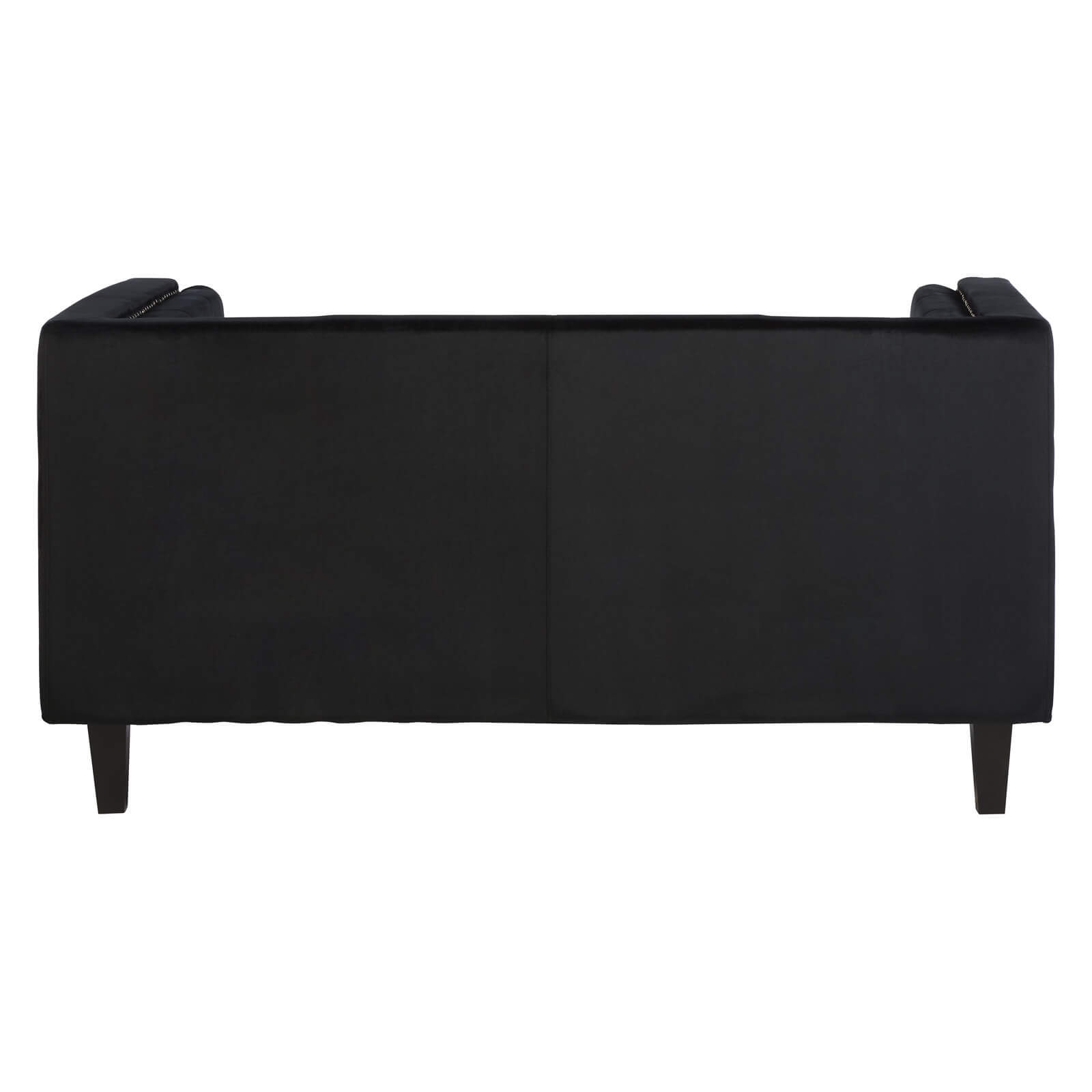 Felisa 2 Seat Velvet Sofa - Black