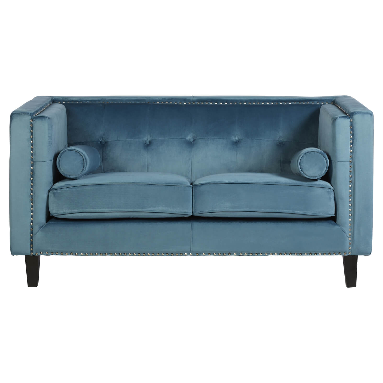 Felisa 2 Seat Velvet Sofa - Blue