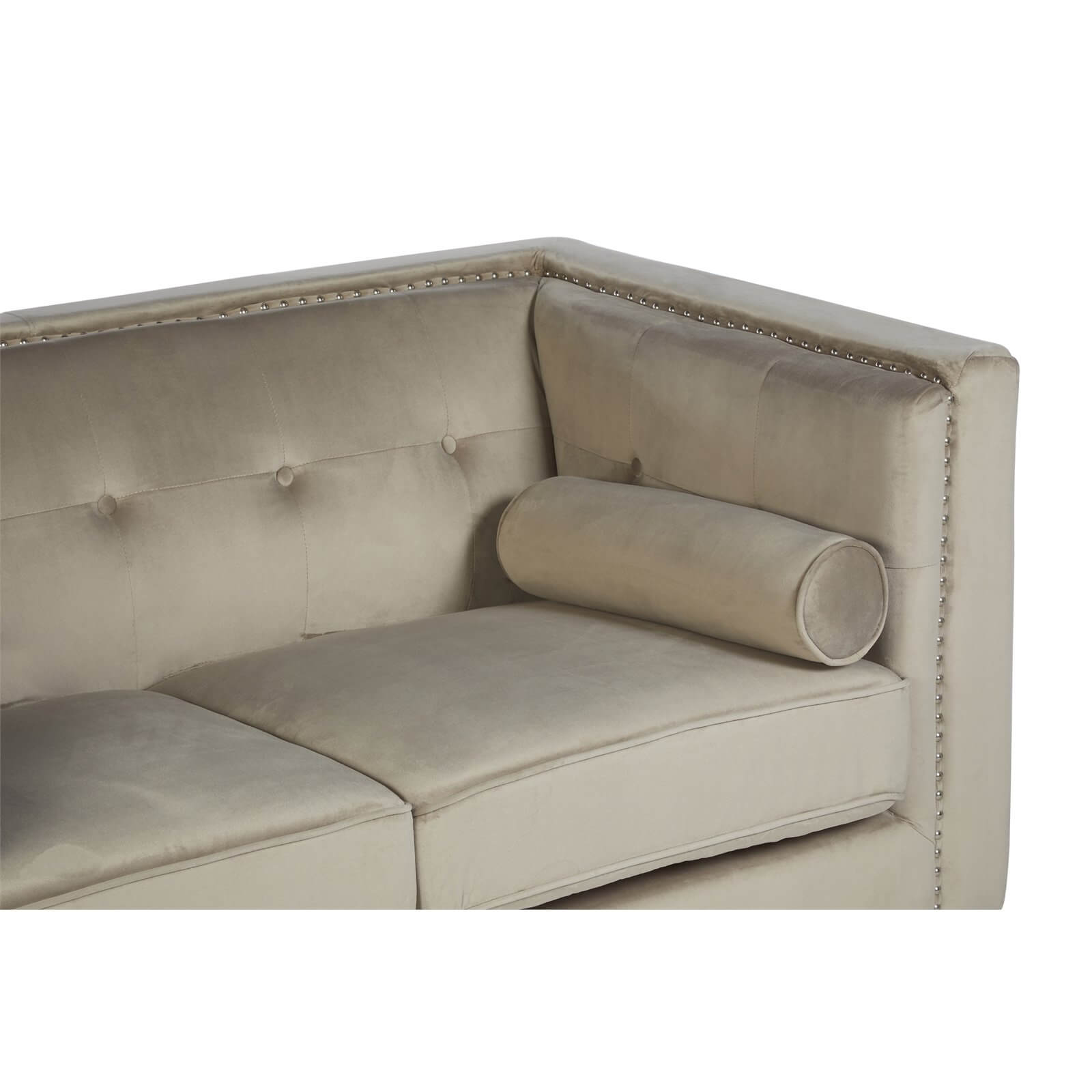 Felisa 2 Seat Velvet Sofa - Mink