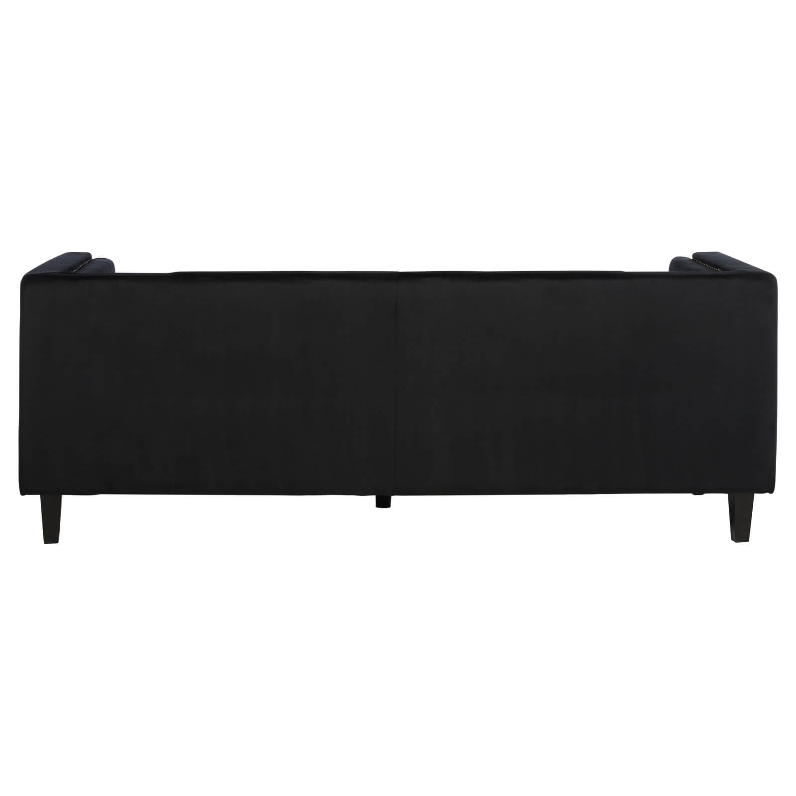 Felisa 3 Seat Velvet Sofa - Black