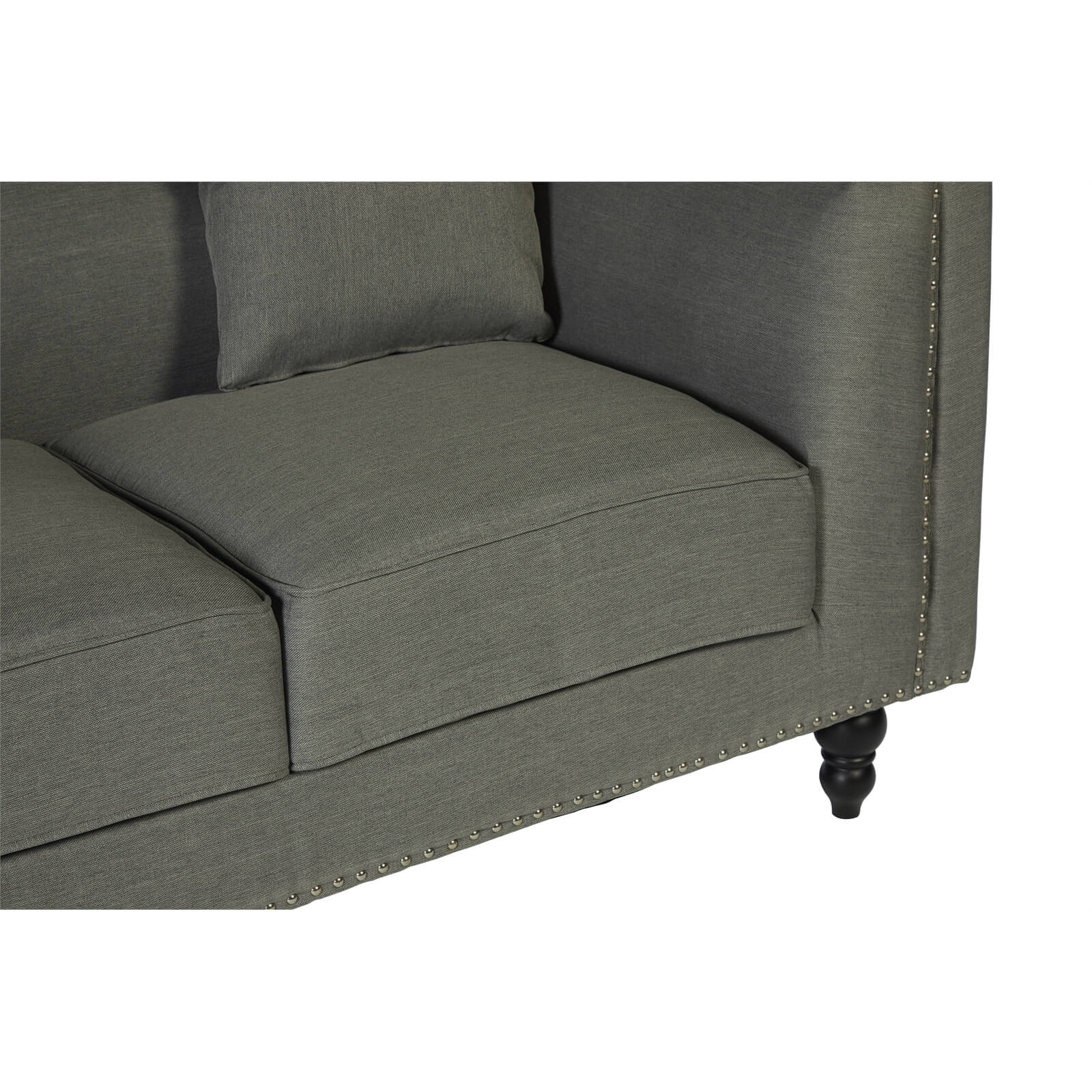 Feya 2 Seat Fabric Sofa - Grey