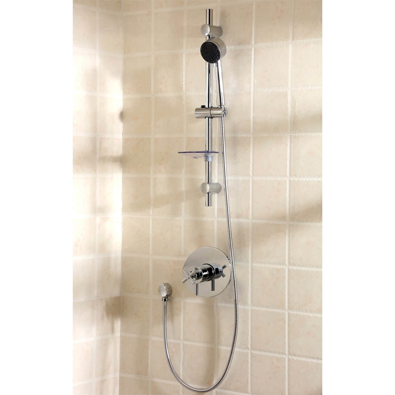 Colwith Thermostatic Concentric Mix Shower Tap - Chrome