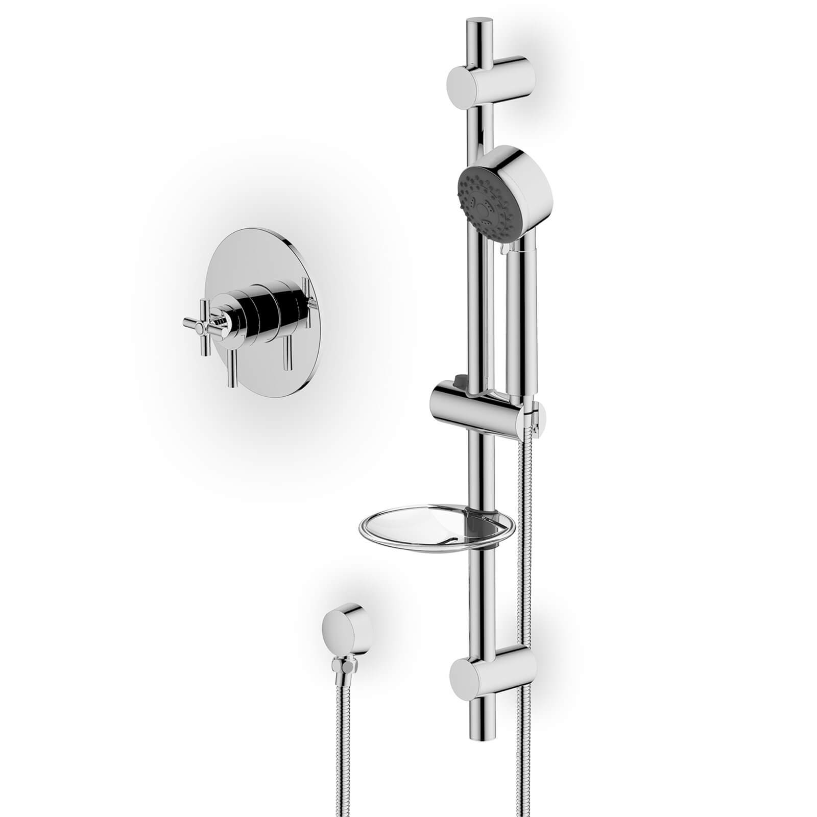 Colwith Thermostatic Concentric Mix Shower Tap - Chrome