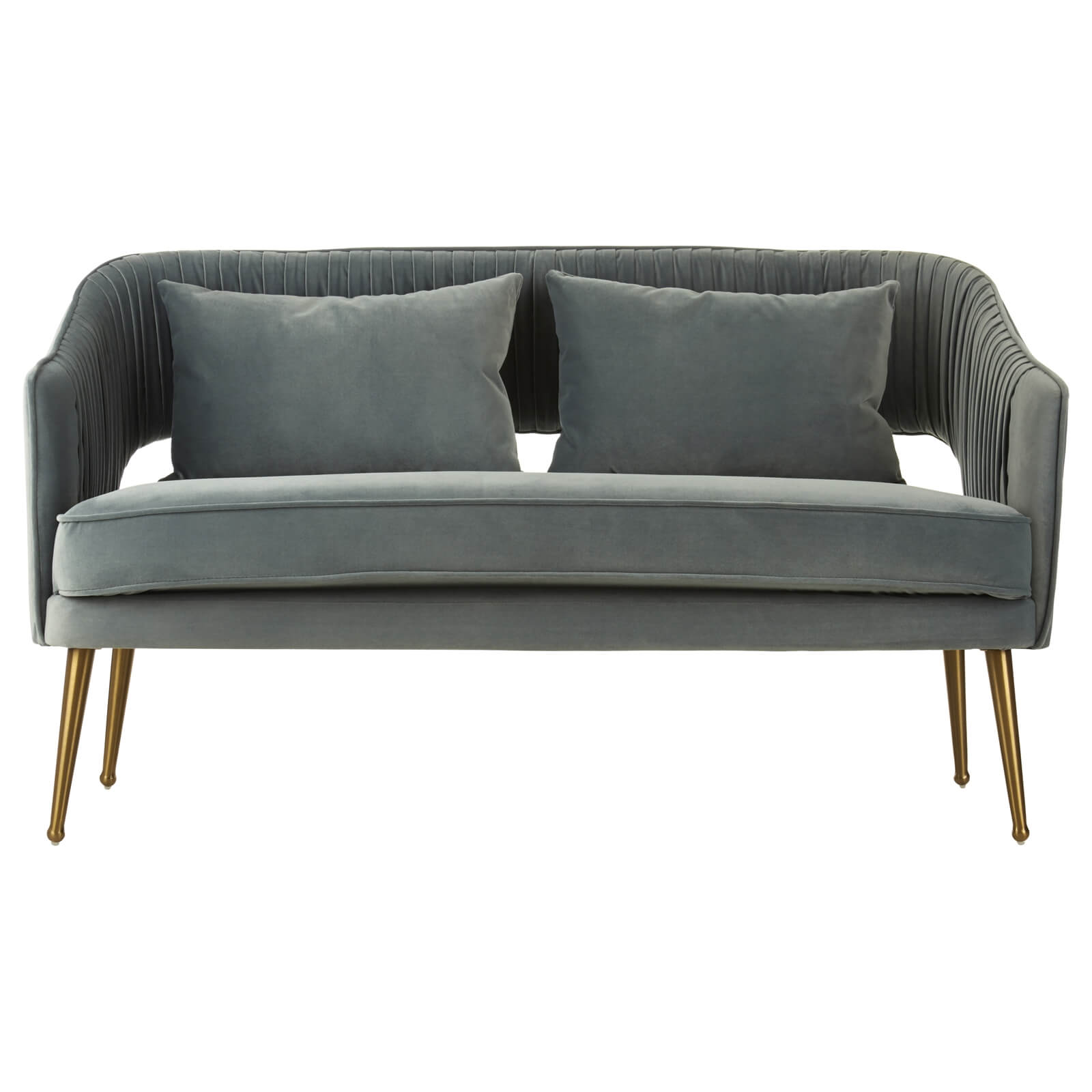 Hendricks Velvet Sofa - Blue