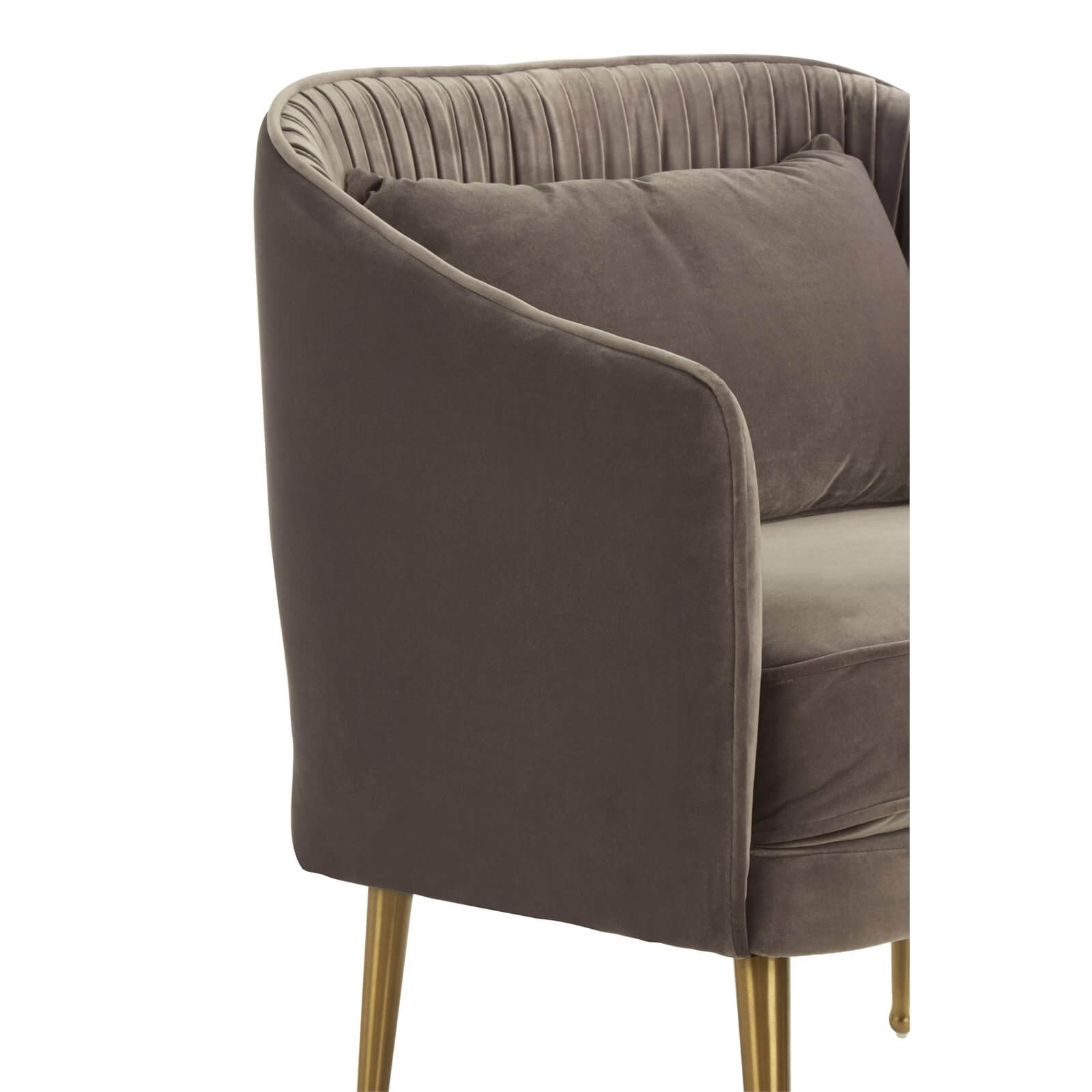Hendricks Velvet Chair - Grey
