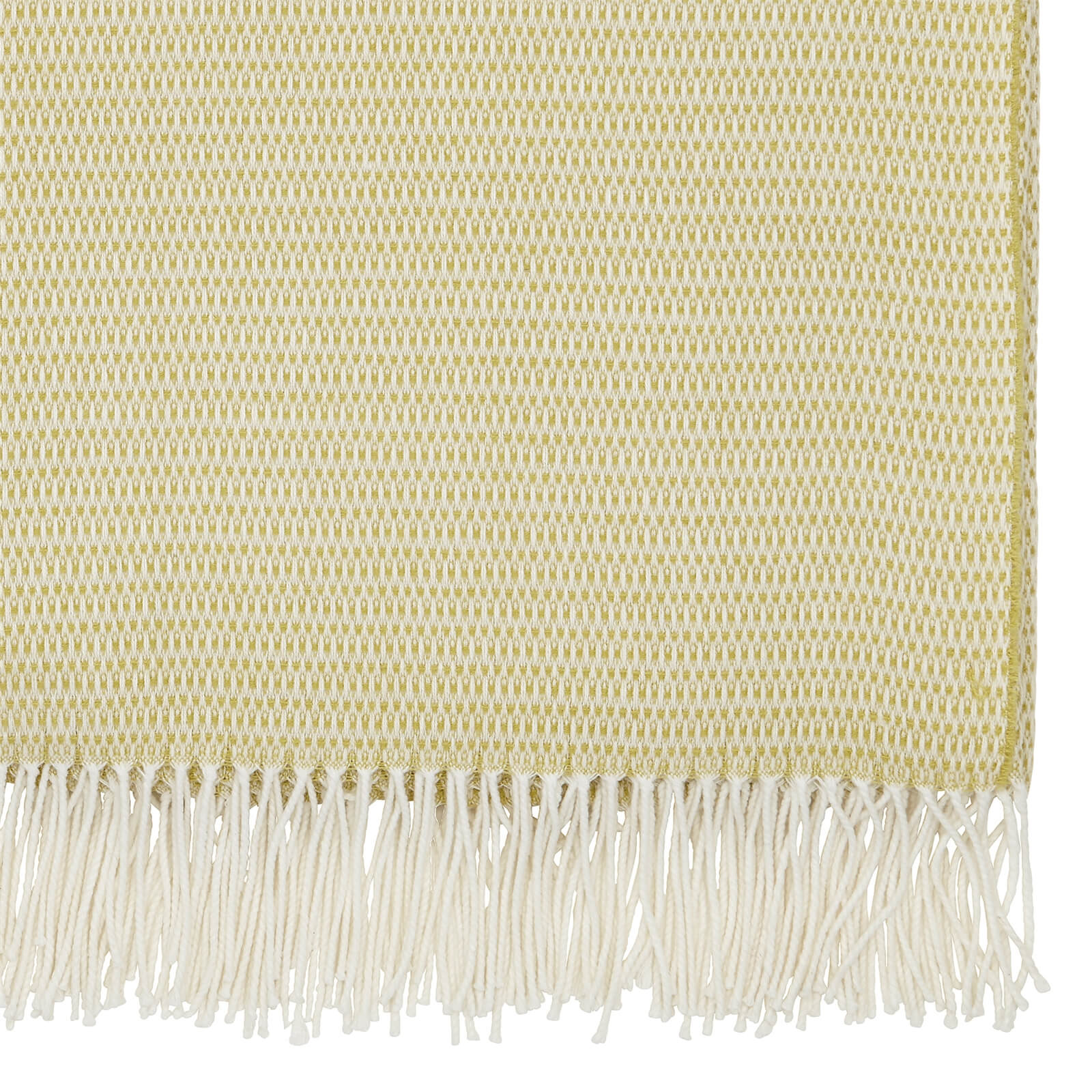 Sanderson Home Coraline Woven Throw 130x170cm - Chartreuse