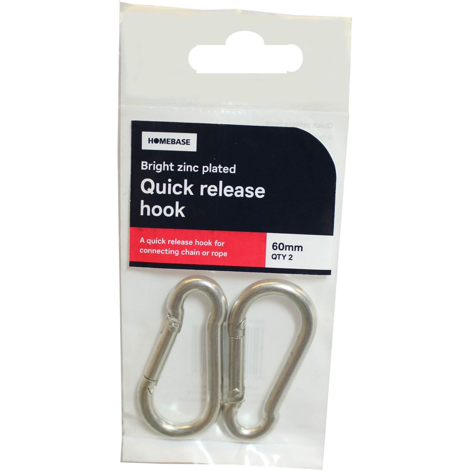 Quick Release Hook - 60mm - 2 Pack