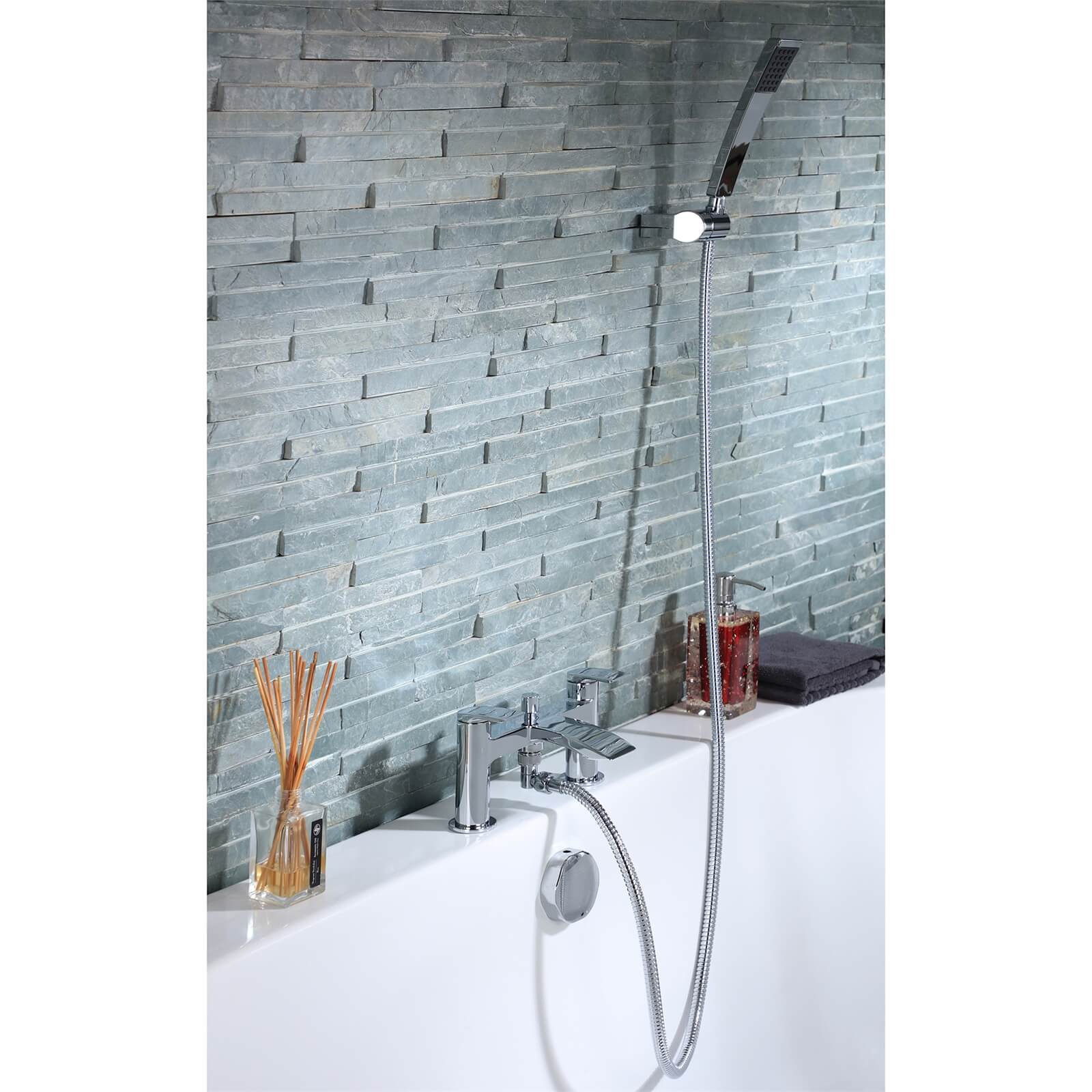 Kilfinnan Bath Shower Mixer Tap Chrome Homebase