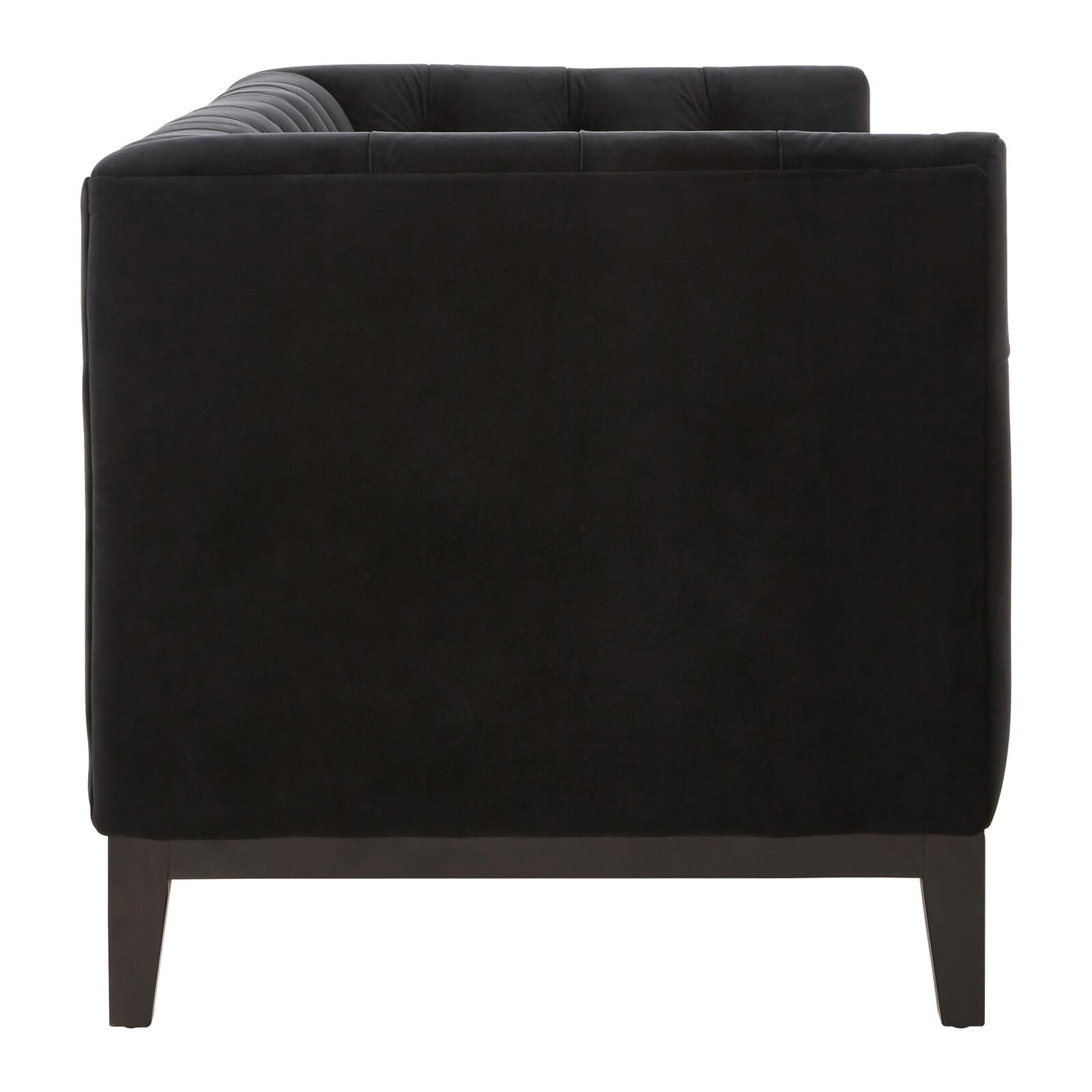Sasha 2 Seater Velvet Sofa - Black