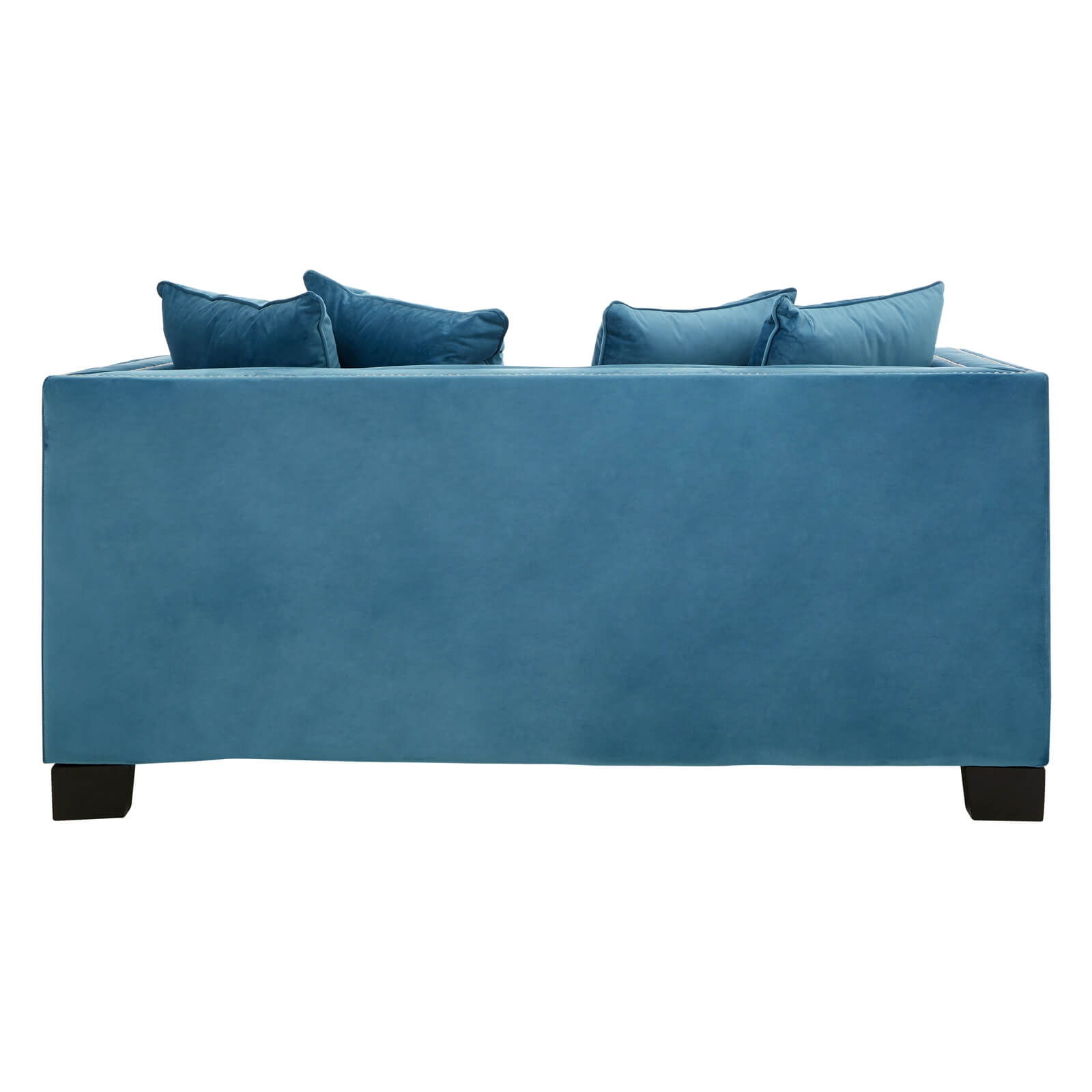 Sofia 2 Seater Velvet Sofa - Cyan Blue