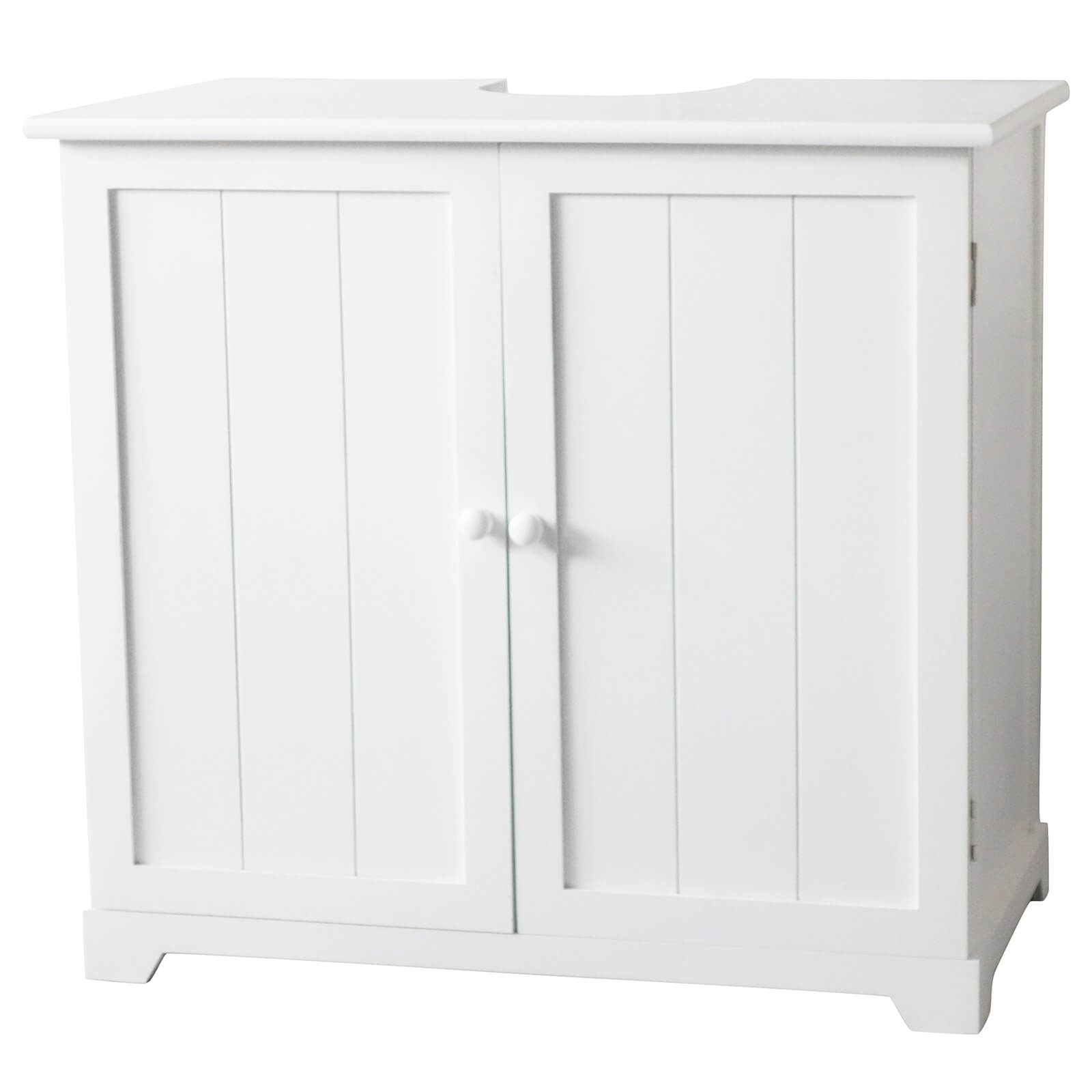 Classic Under Sink Cabinet with 2 Doors/1 Shelf - White
