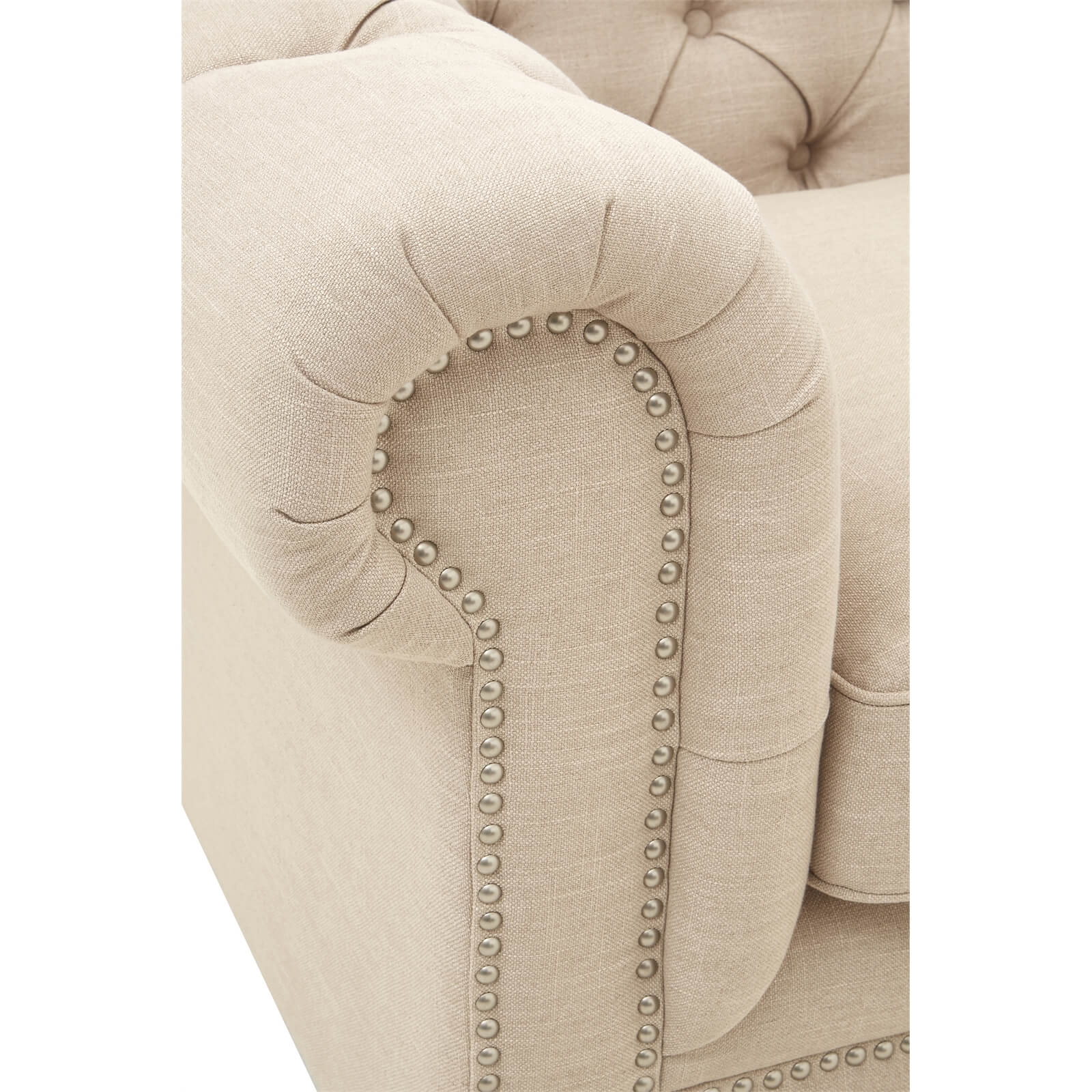 Stella 2 Seater Linen Sofa - Beige