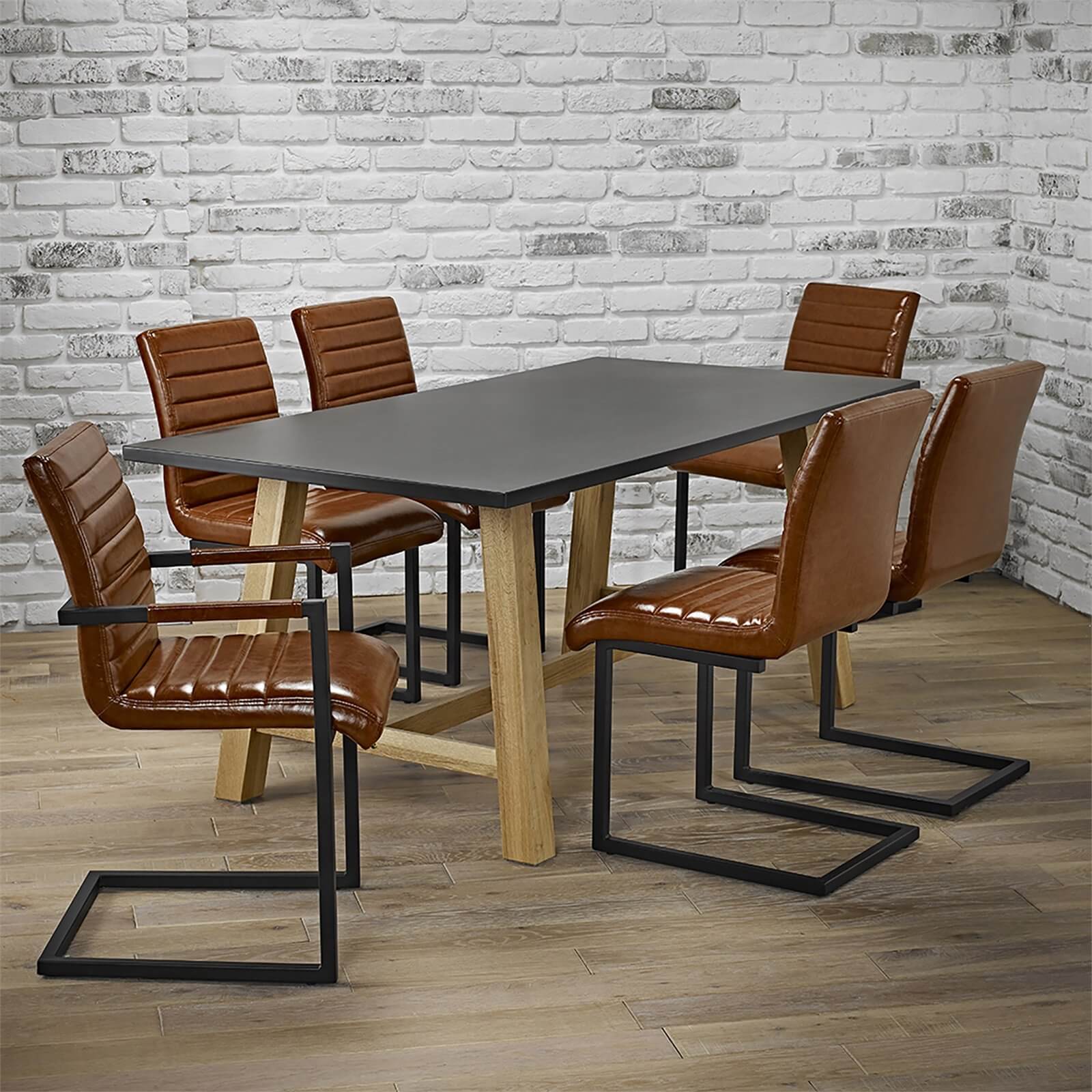 Brooklyn 6 Seater Dining Set - Montana Dining and Carver Chairs