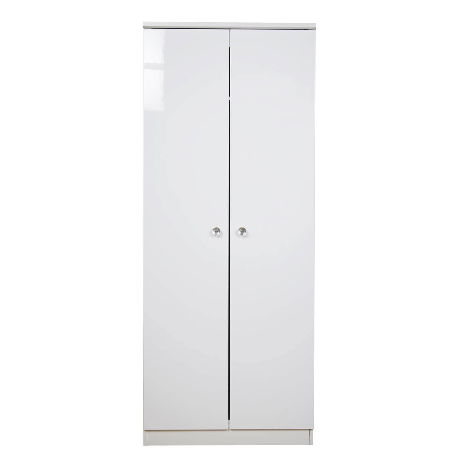 Lumo 2 Door Wardrobe with LED Lighting - White