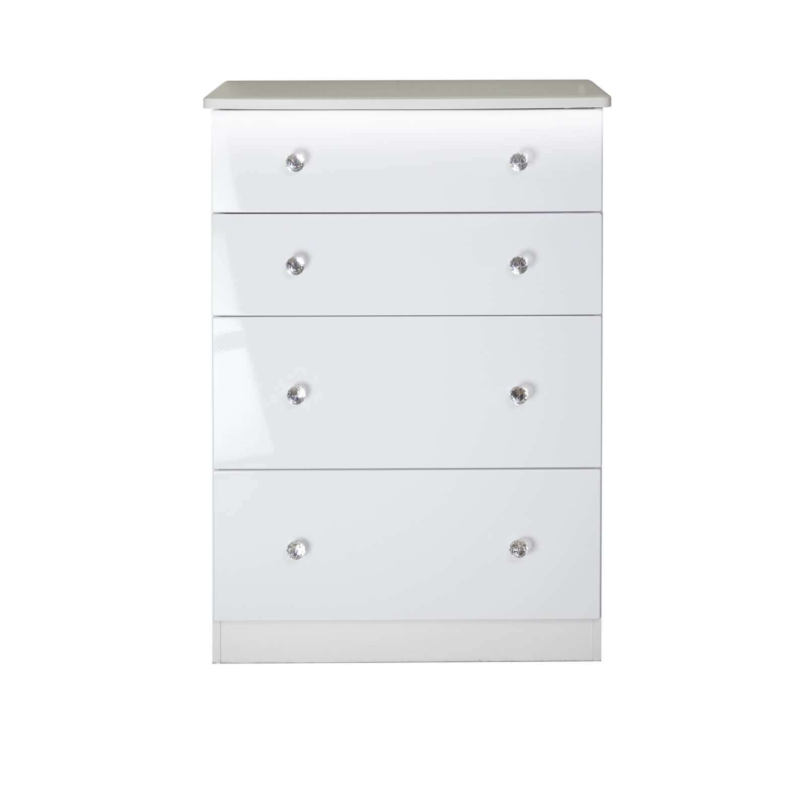 Lumo 4 Drawer Deep Chest with LED Lighting - White
