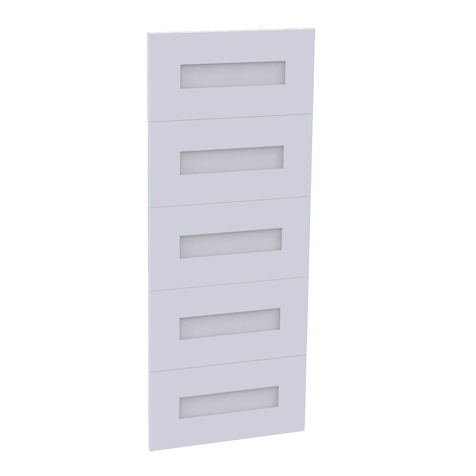 Fitted Bedroom Shaker 5 Drawer Chest Front - White