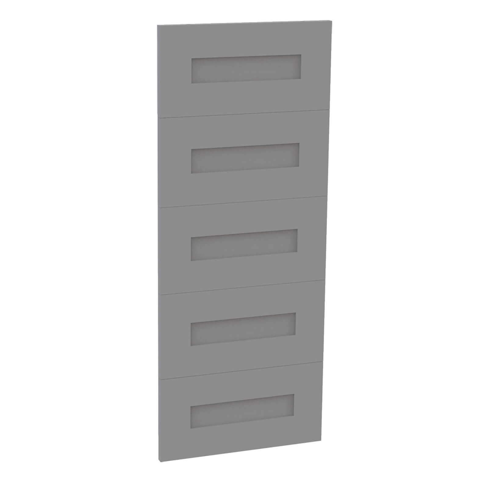 Fitted Bedroom Shaker 5 Drawer Chest Front - Grey