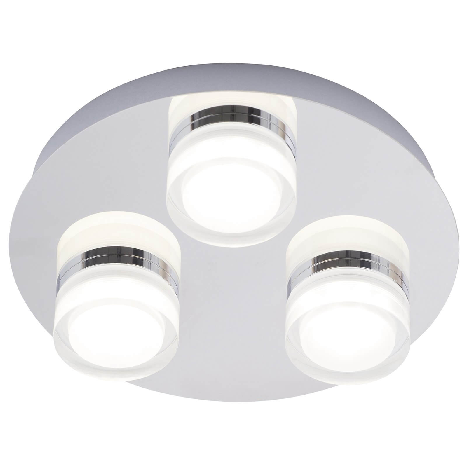 Amalfi 3 Plate LED Flush - Chrome